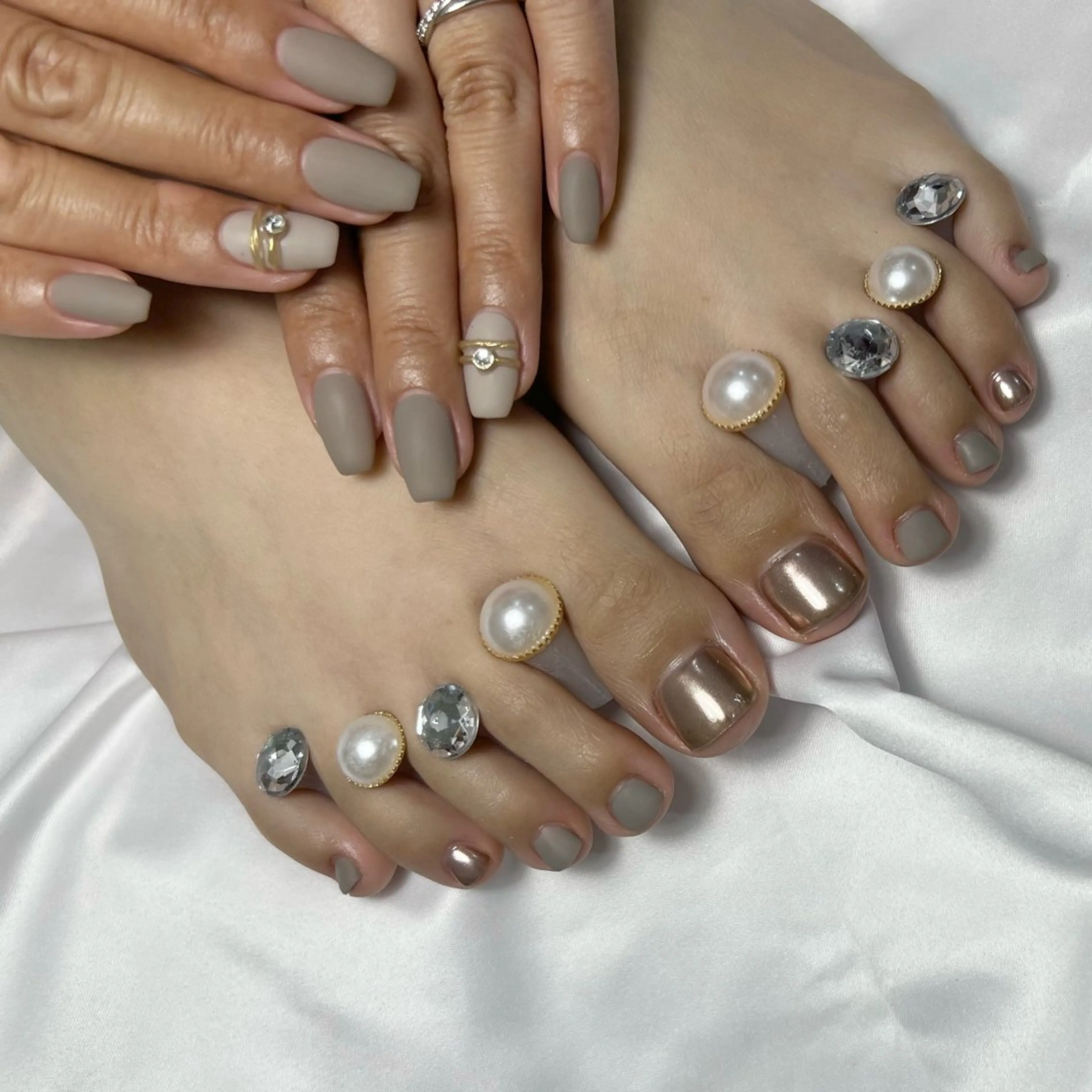 ネイル フットネイル ジェルネイル ニュアンスネイル ワンカラーネイル ワンホンネイル Kanna Yuki カンナユキのネイルデザイン