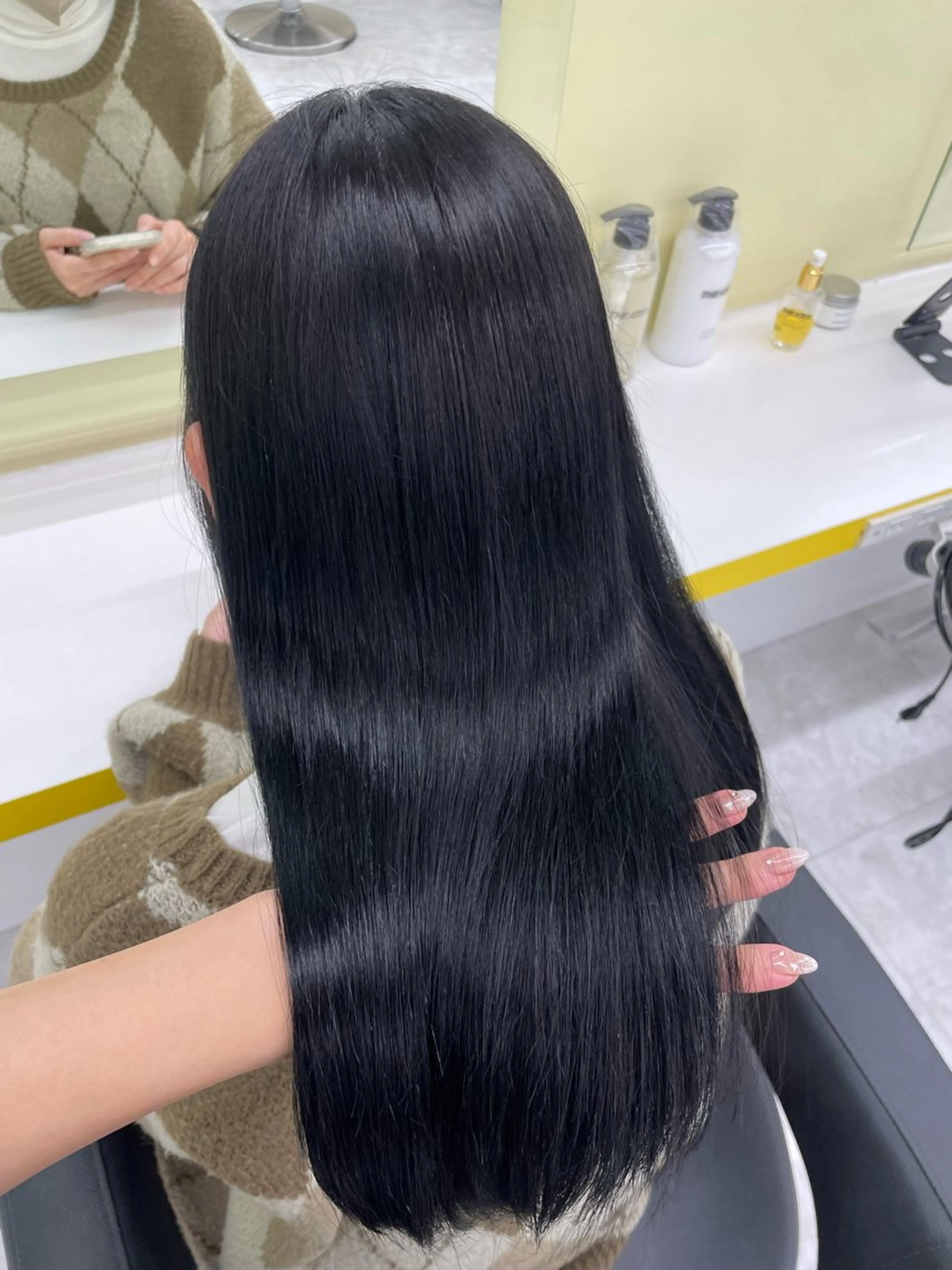 ロング カラー カット ヘアカラー トリートメント 🦋色落ち綺麗カラー メンズYUZU🦋‪のヘアスタイル