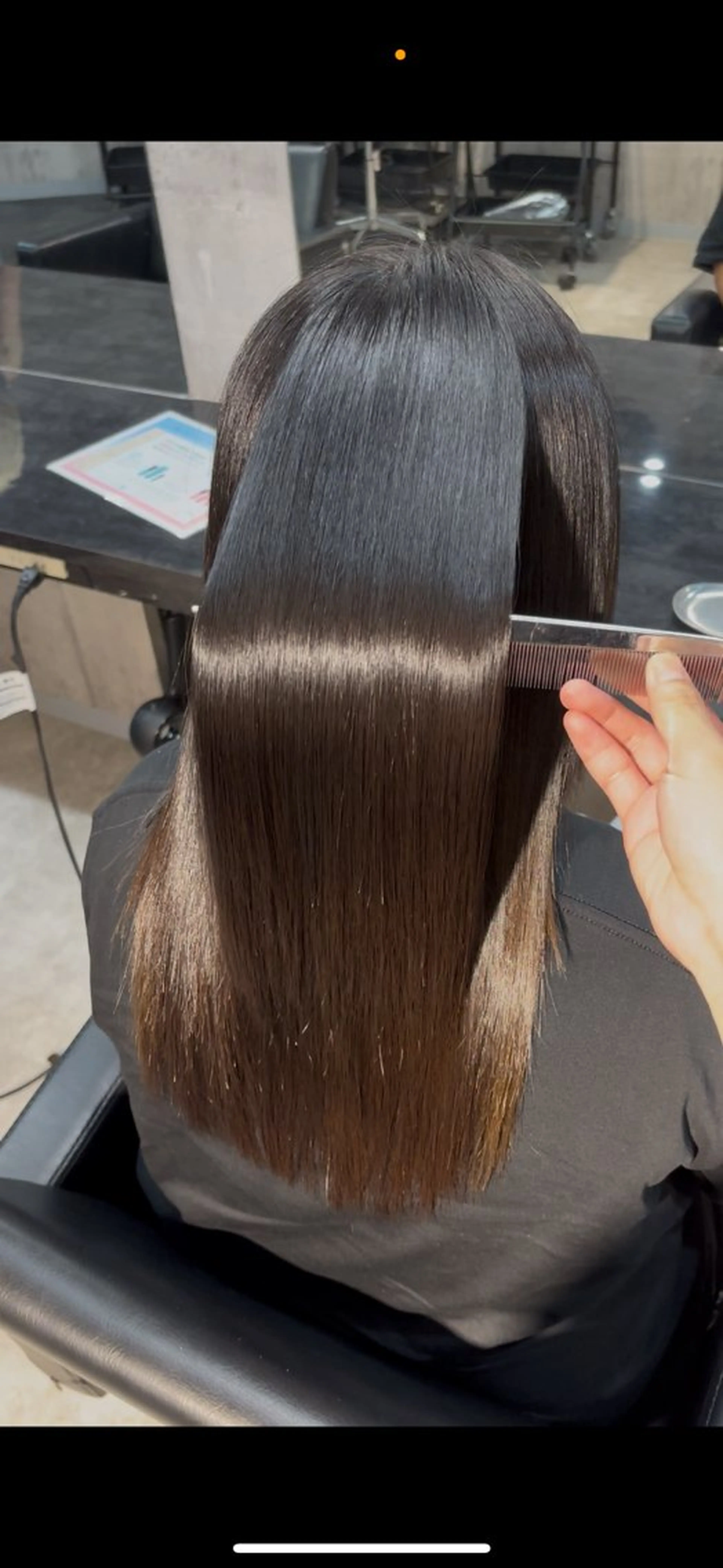 ロング 縮毛矯正 縮毛矯正 溝渕朋也 /髪質改善ストレートのヘアスタイル