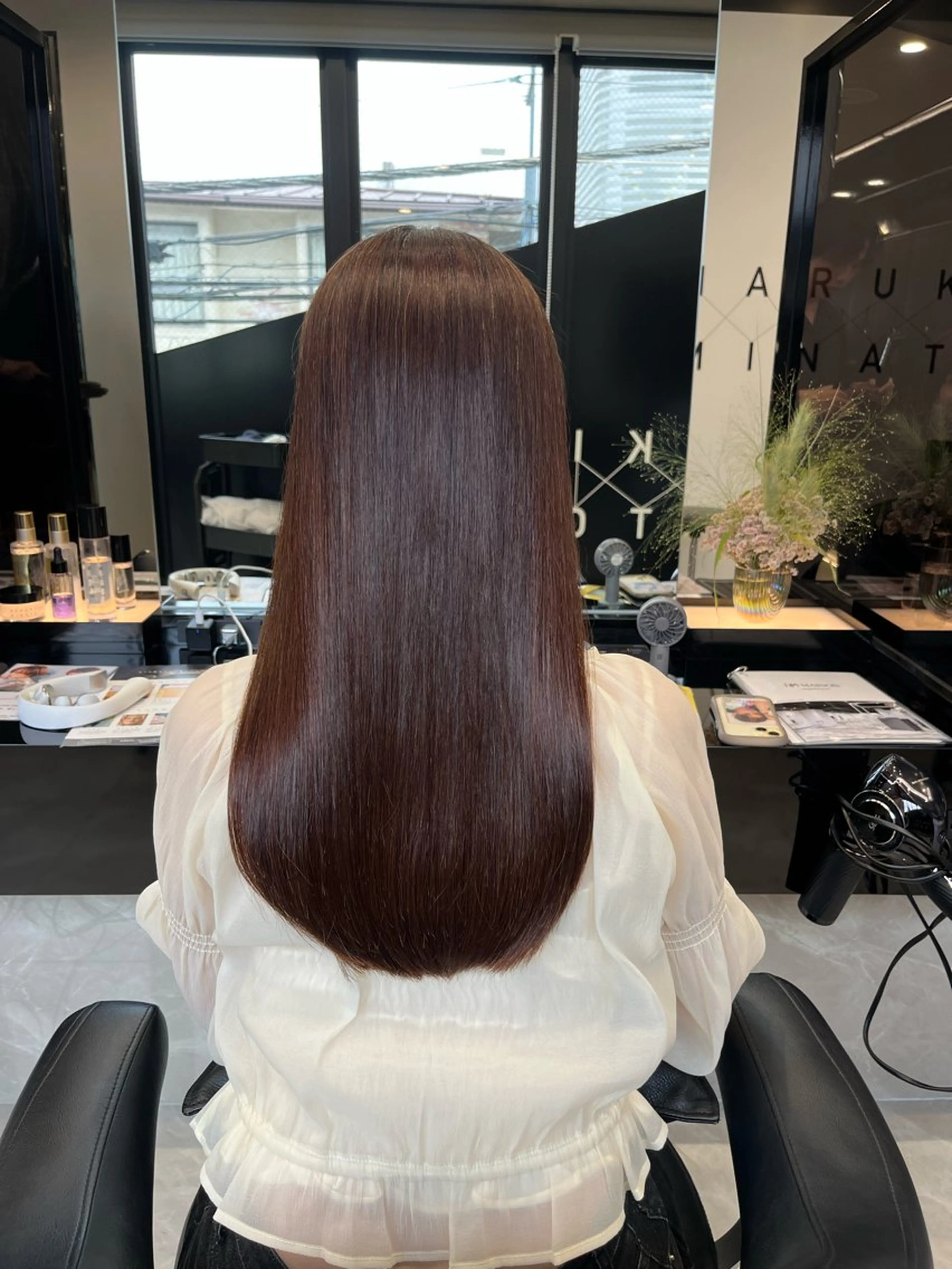 セミロング 縮毛矯正 cocoa 💫のヘアスタイル