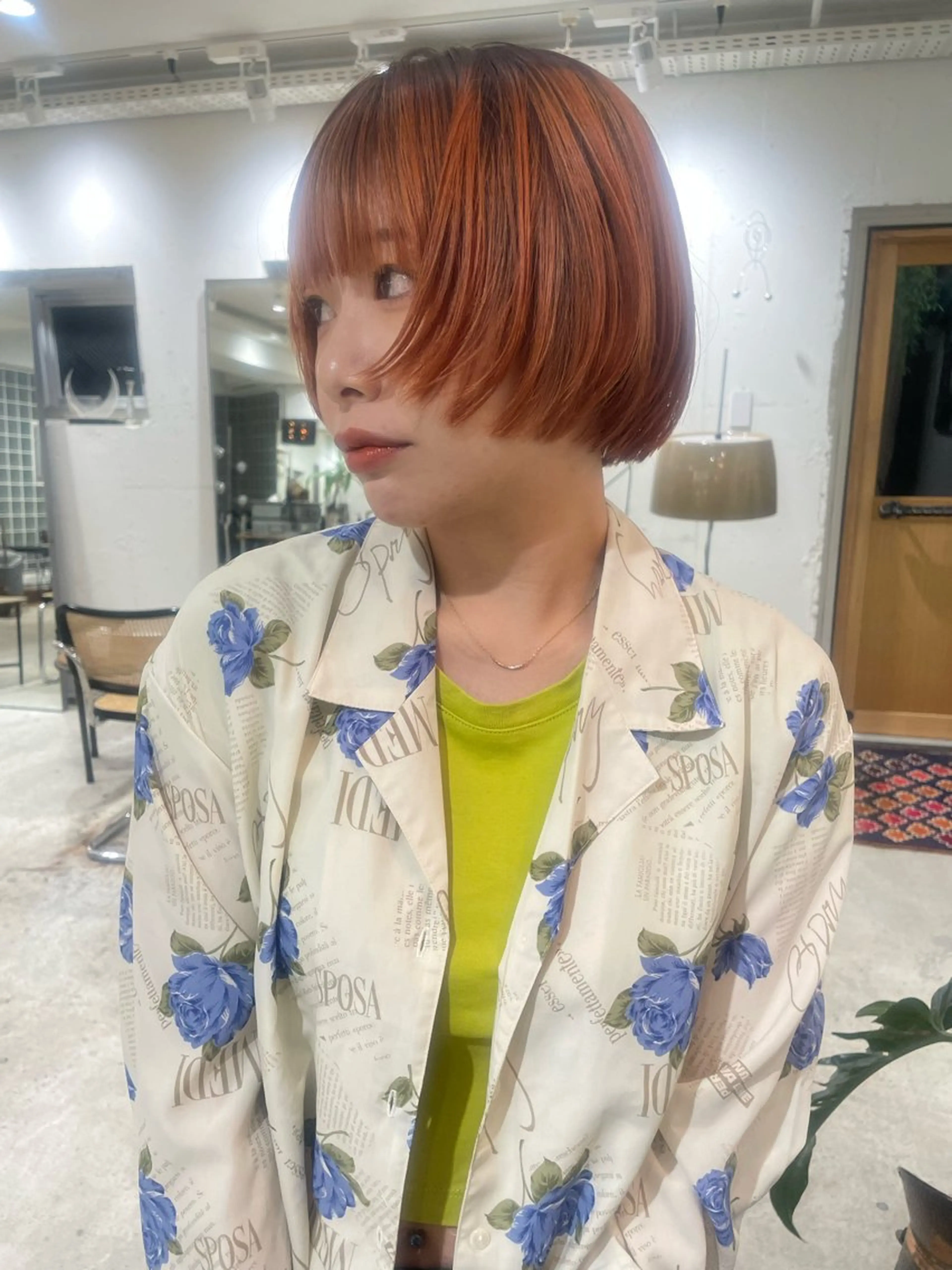 ショート ボブ カット ヘアカラー トリートメント 🪐ナチュラルモード ヘア🪐honokaのヘアスタイル