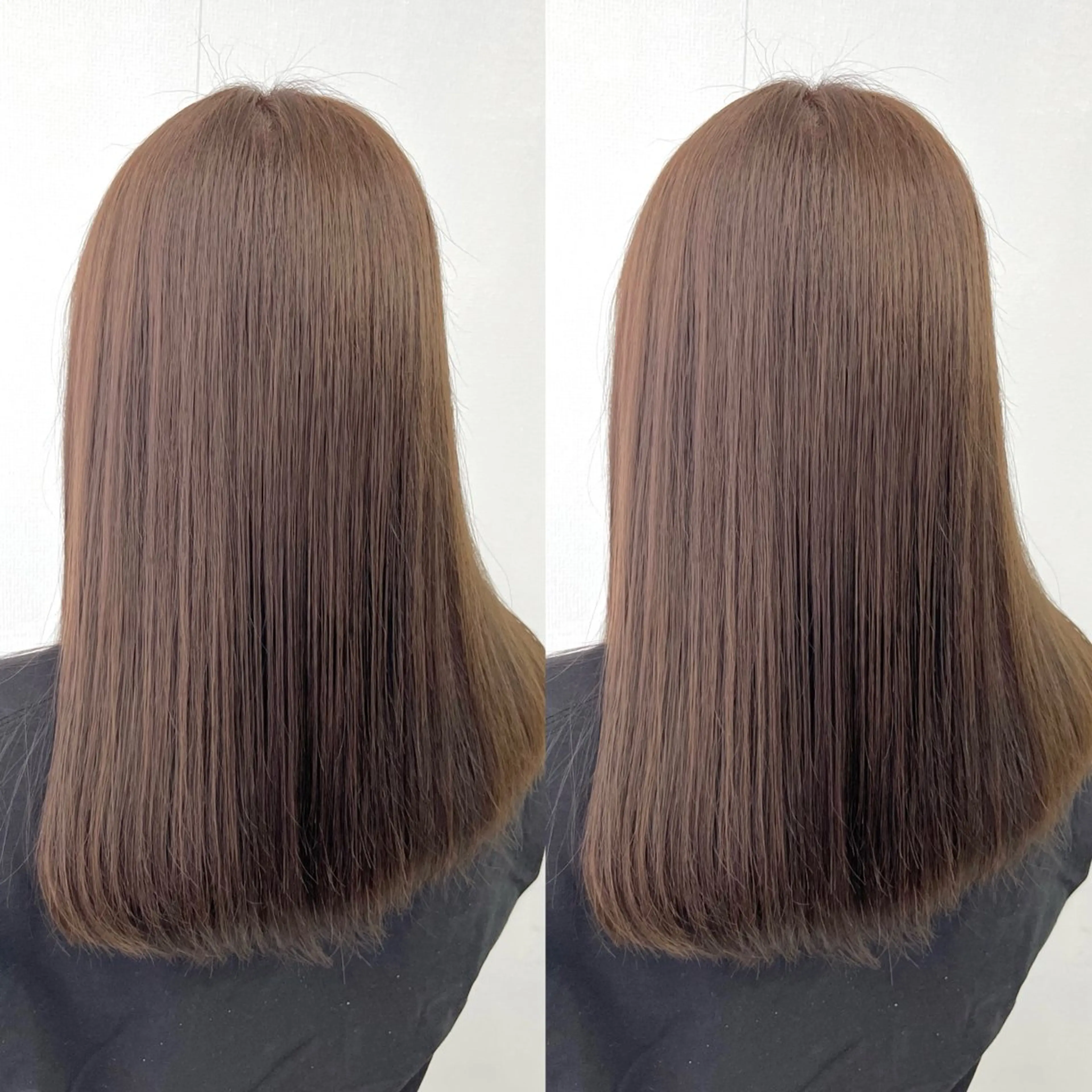 セミロング カット ヘアカラー トリートメント 透明感カラー🪿🤍 顔まわりカットのヘアスタイル