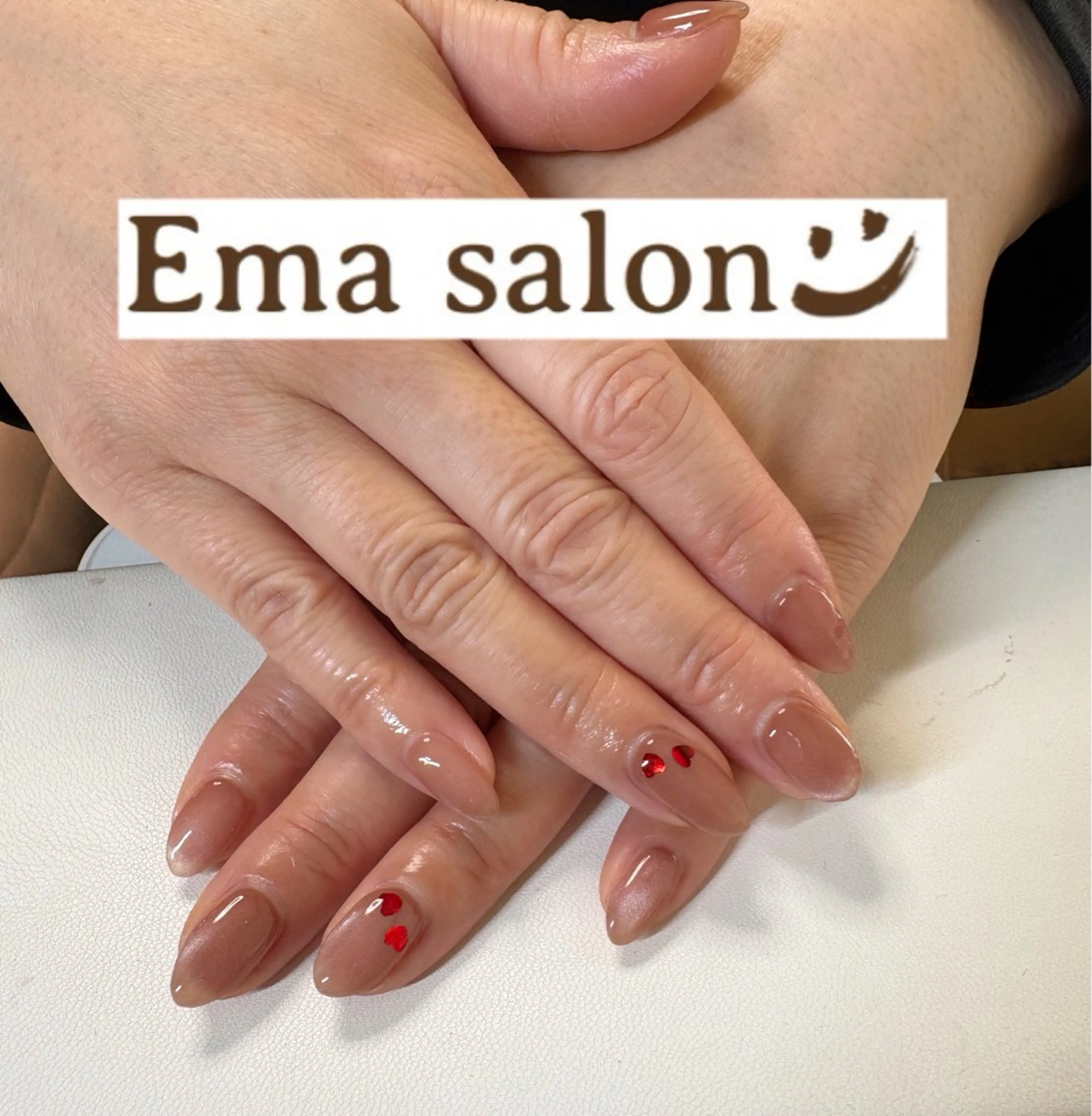 ネイル ハート バレンタイン ハンドネイル Ema salon hiromiのネイルデザイン