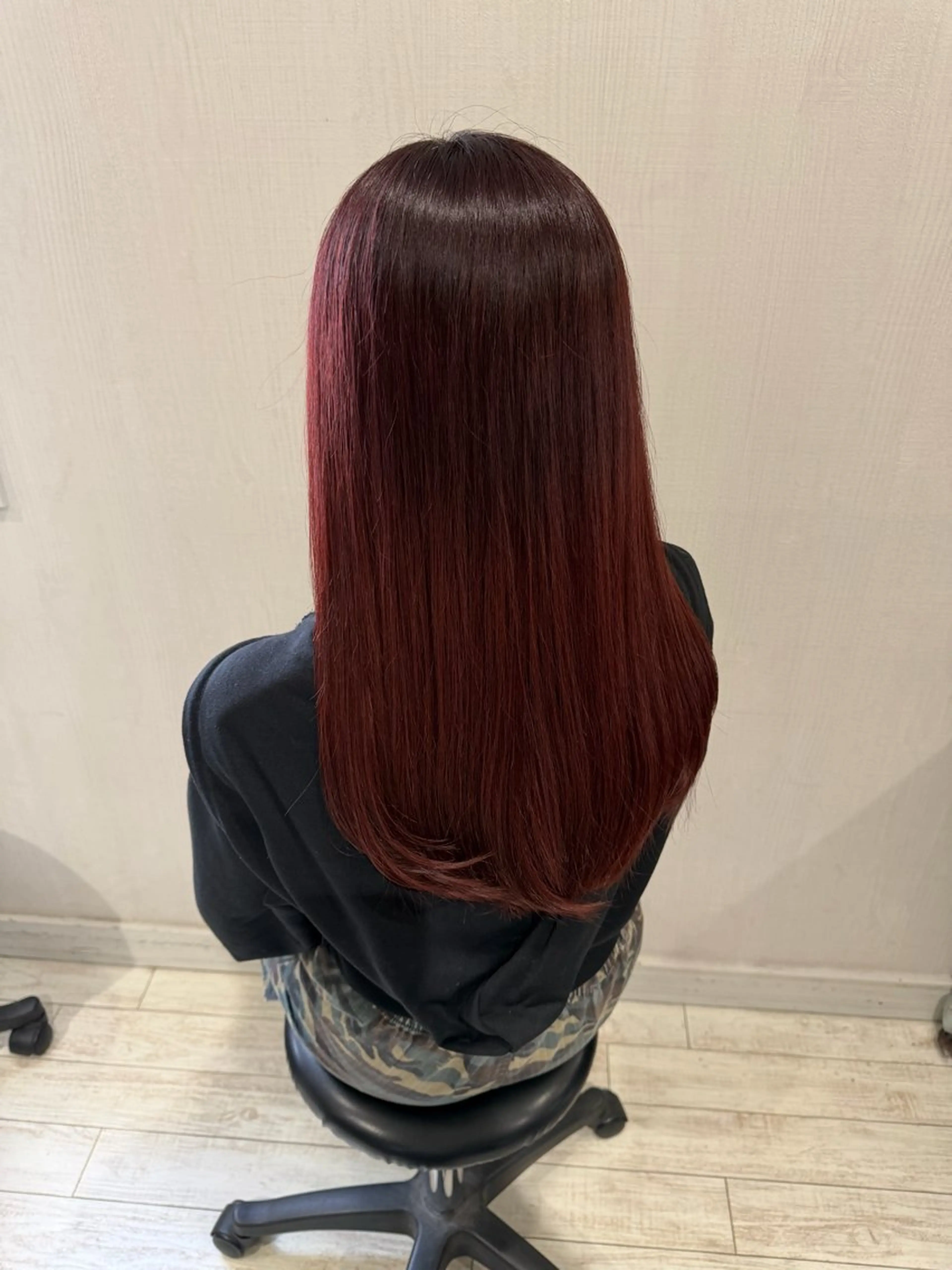 ミディアム ヘアカラー トリートメント ayumi / 郡山/暖色カラーのヘアスタイル