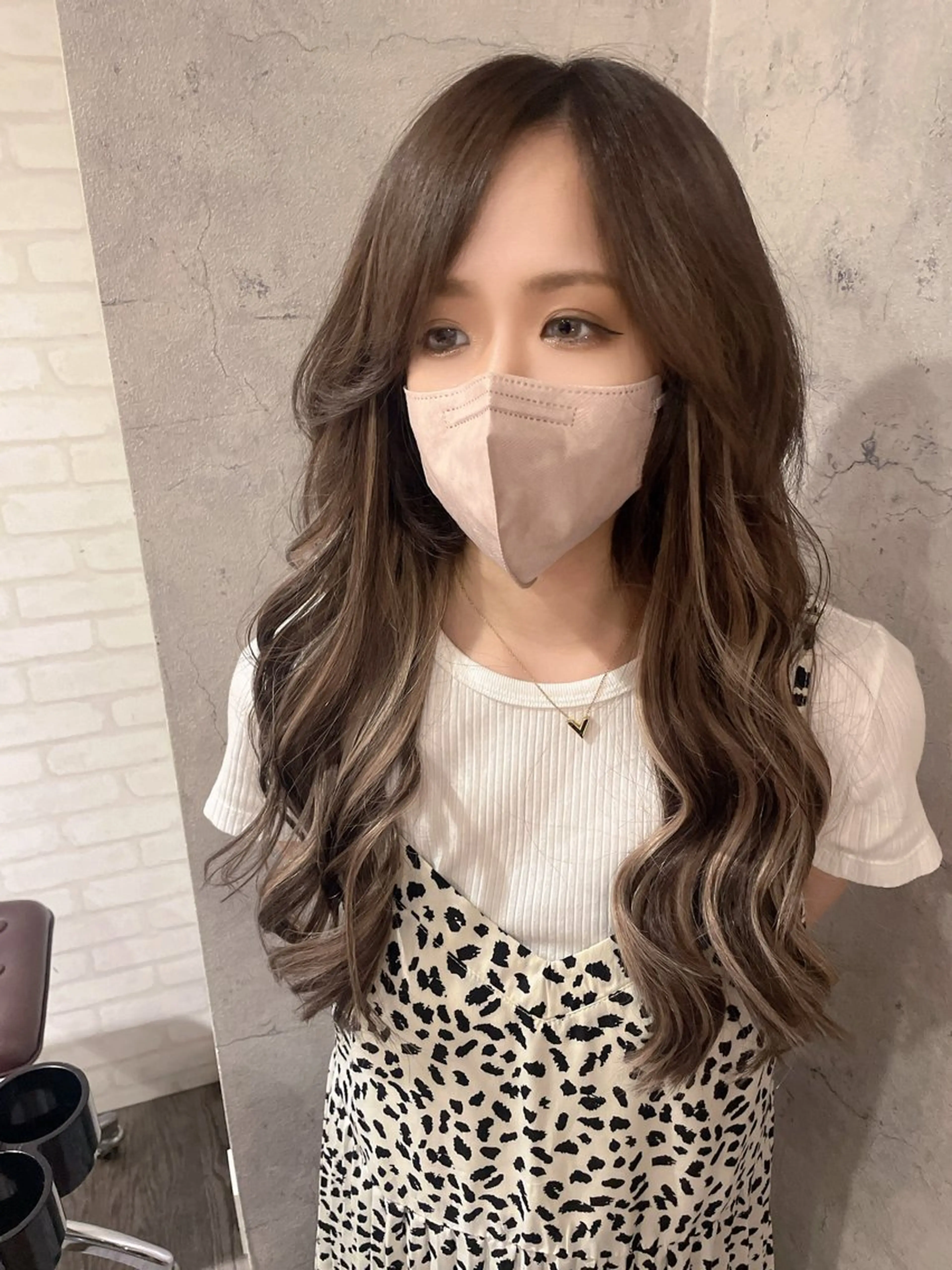 ロング カラー シールエクステ エクステ エクステ レイヤー/ウルフ ハイトーンhiroのヘアスタイル