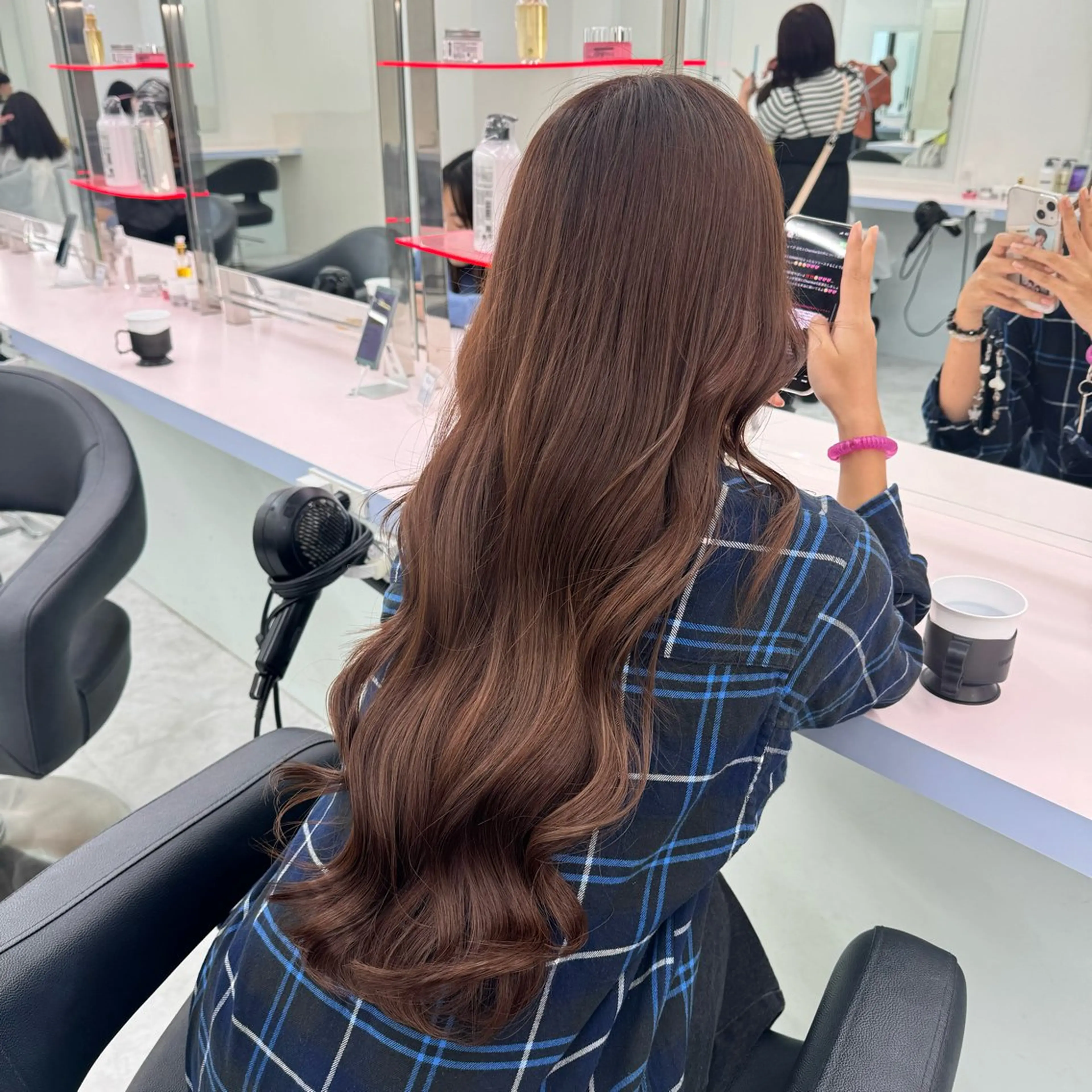 ロング カラー ヘアアレンジ 💘Risa💘/ミ ルクティ/ハイトーンのヘアスタイル