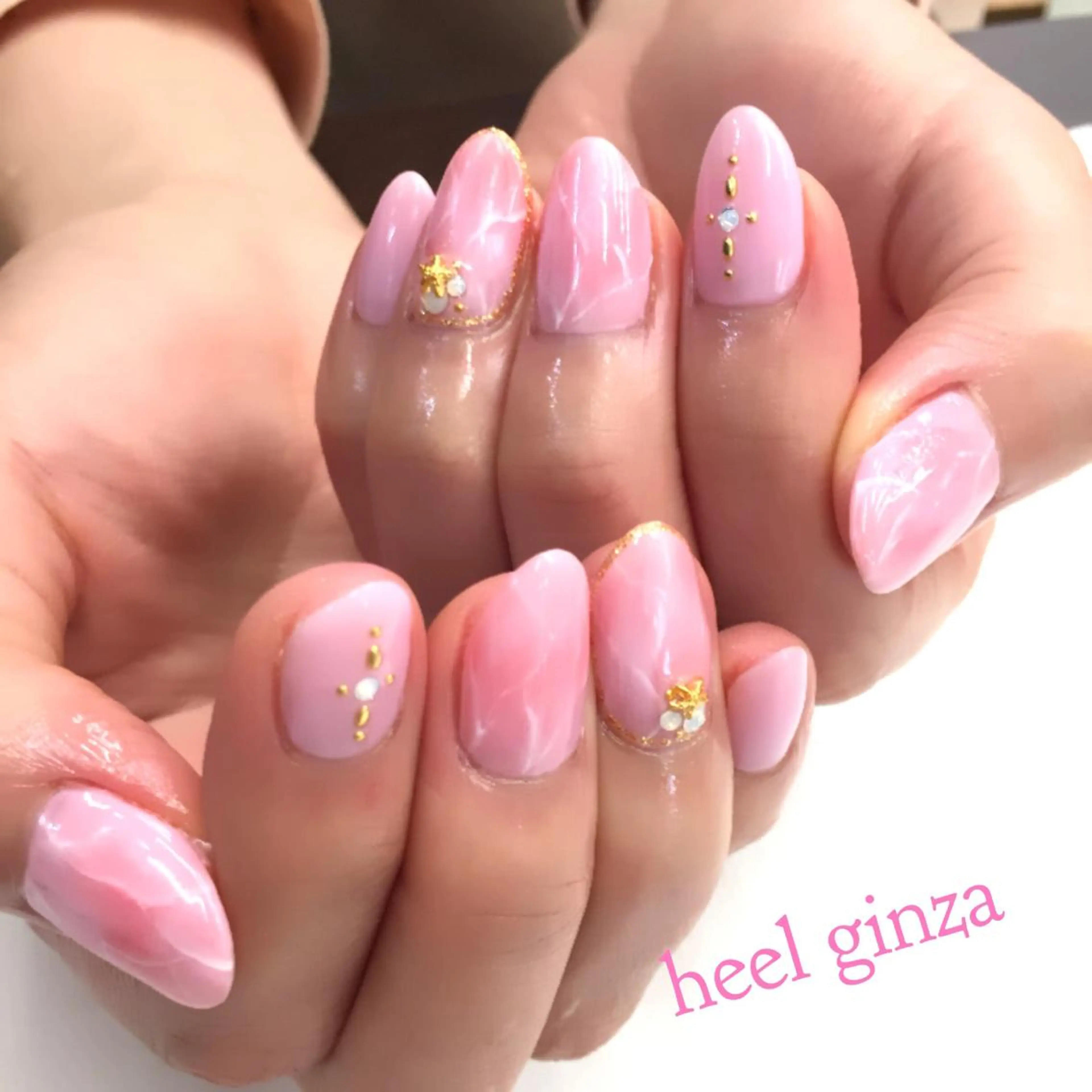 ネイル 大理石ネイル(マーブル) miel nailのネイルデザイン