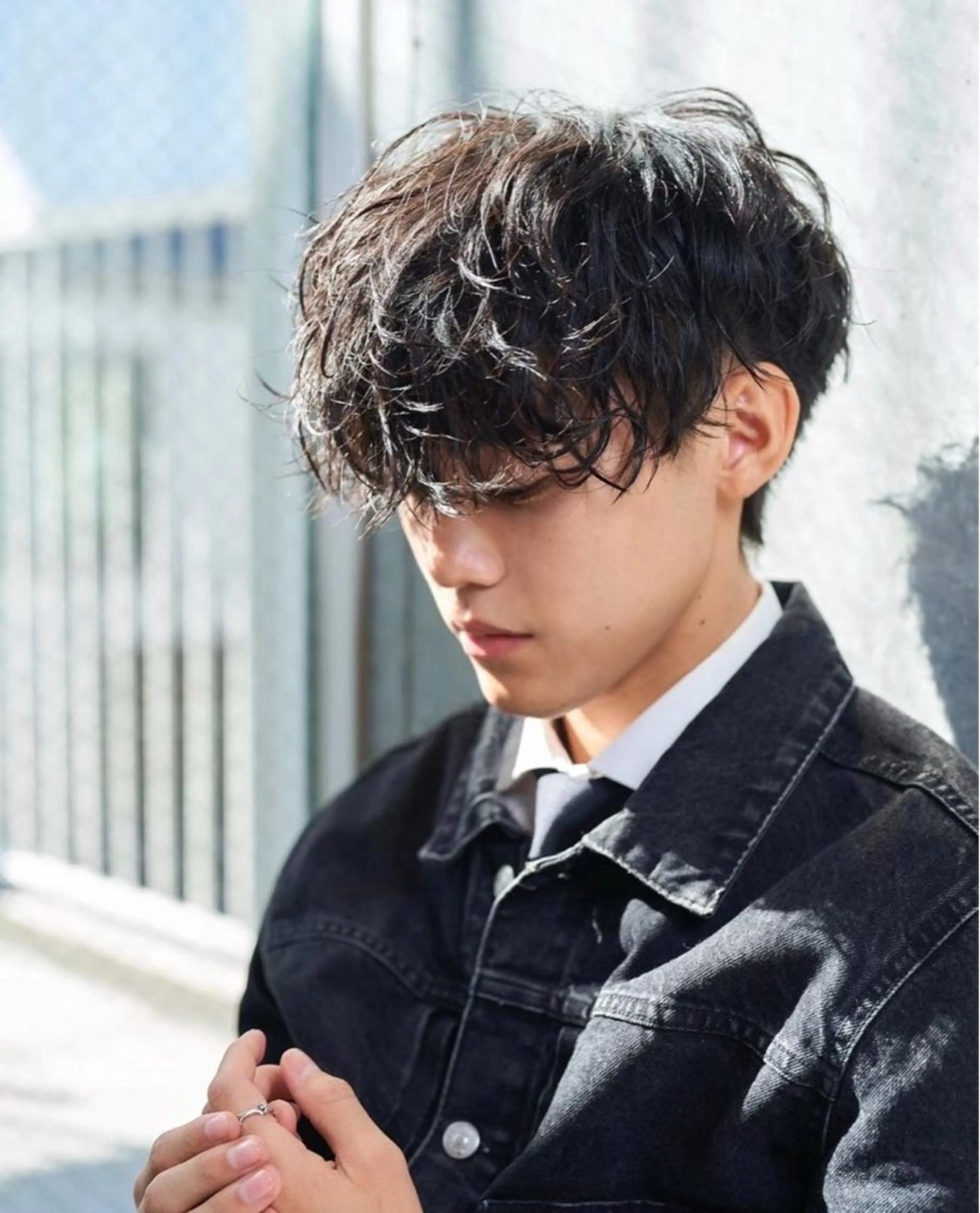 《🩵ᩚ新規男性限定🩵ᩚ》メンズカット＋シャドウパーマ(前処理剤付き)＋1stepトリートメント✨️の写真