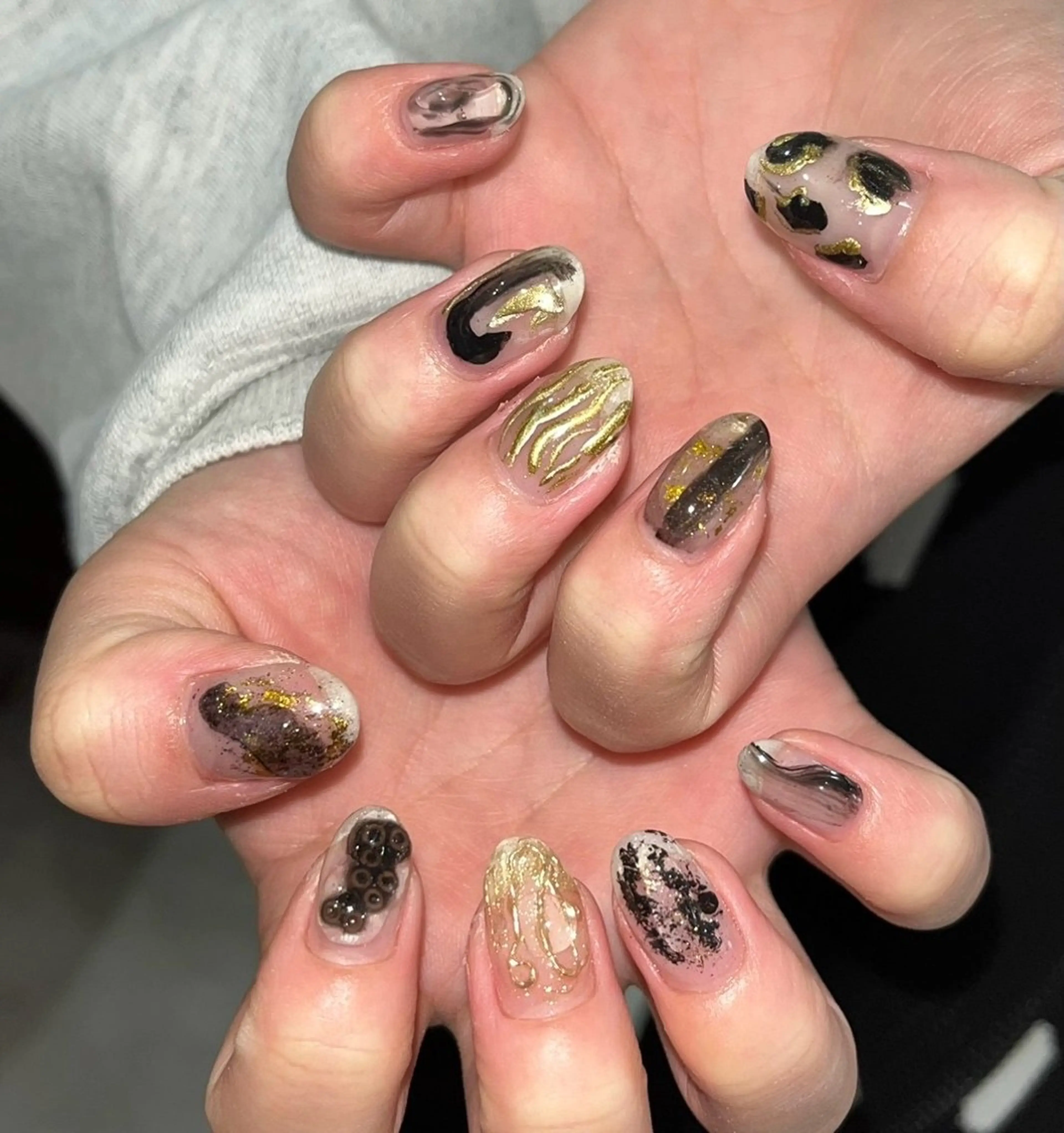ネイル ハンドネイル フットネイル ASA nail / アート☀︎ニュアンスのネイルデザイン