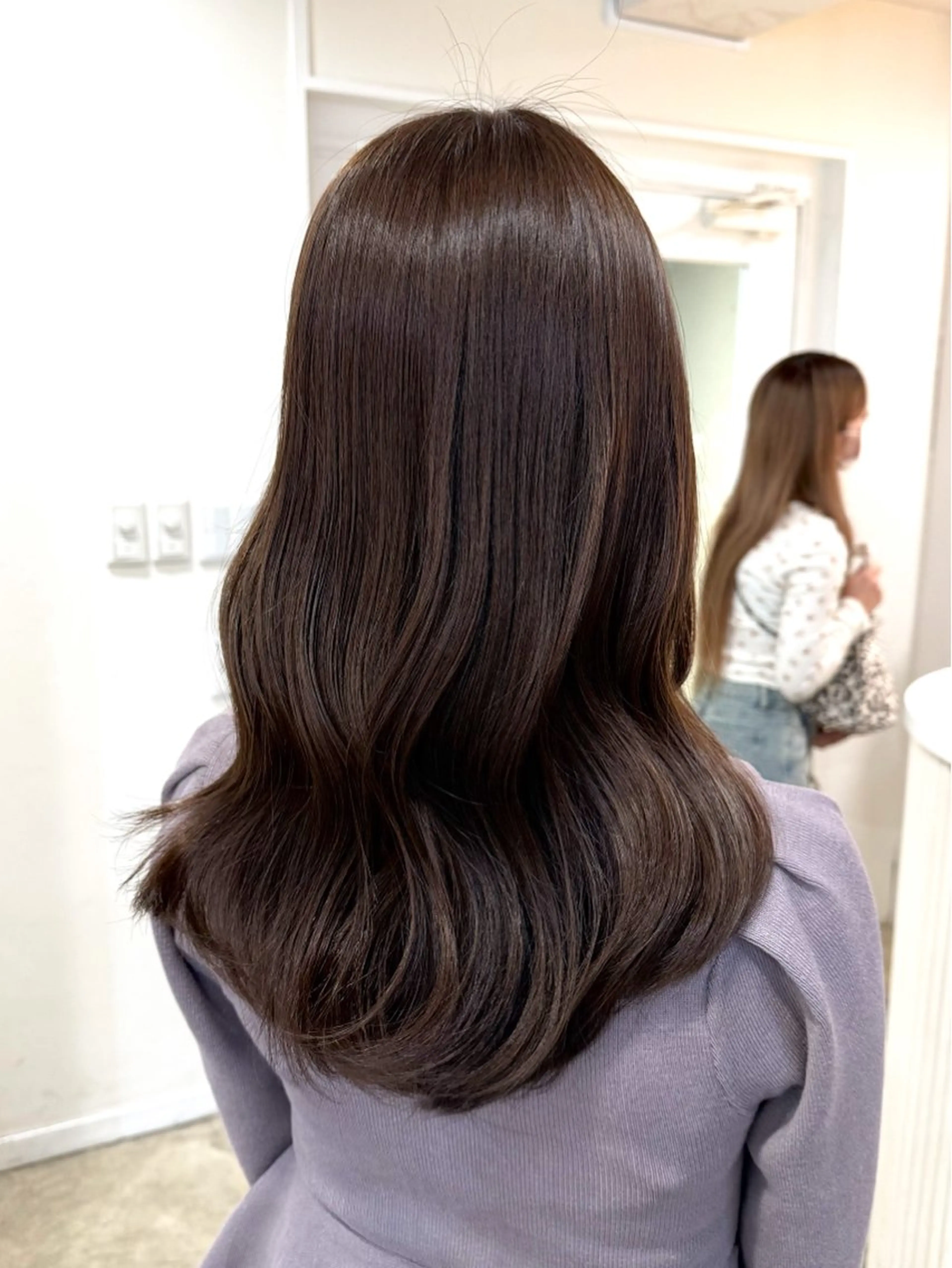 セミロング トリートメント 🍑韓国girly Saaya🍑🪄のヘアスタイル