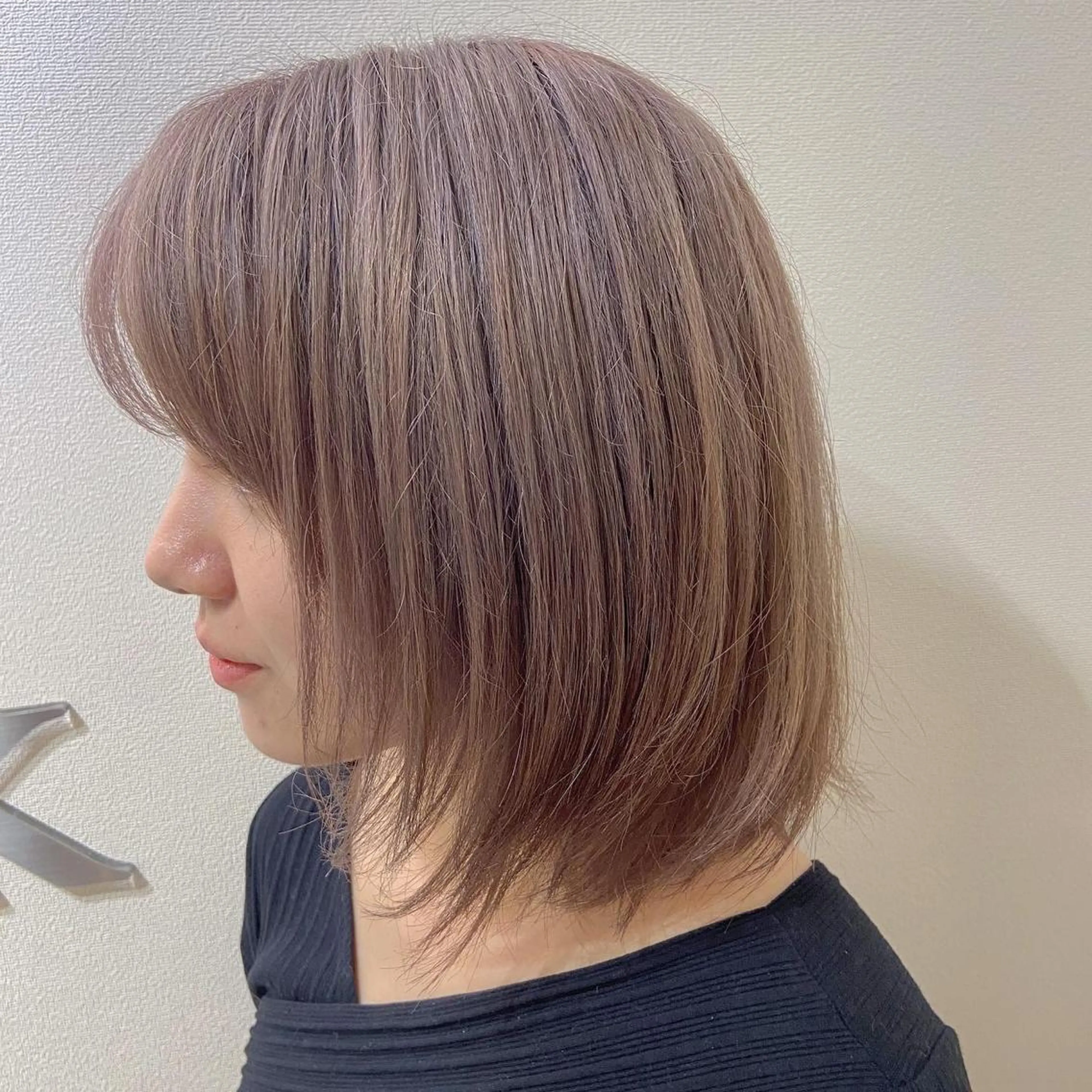 ミディアム カラー ベージュカラー ダブルカラー ミルクティーベージュ 札幌ブリーチカラー/ ダブルカラー/ドイのヘアスタイル