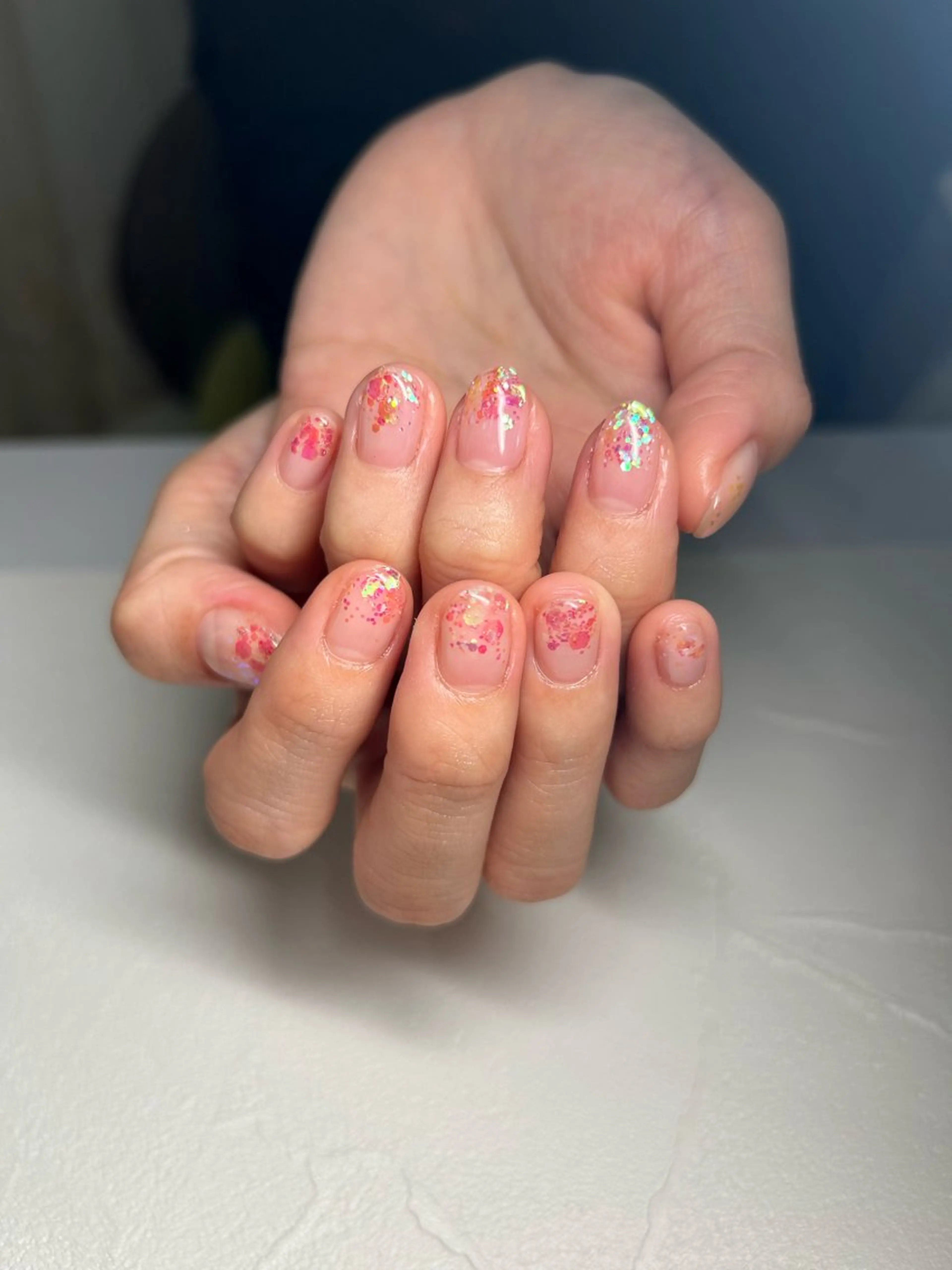 ネイル ラメ(グリッター) ラメグラデーション Tink札幌駅前店所属・Tink札幌駅前店 aizawa.のネイルデザイン