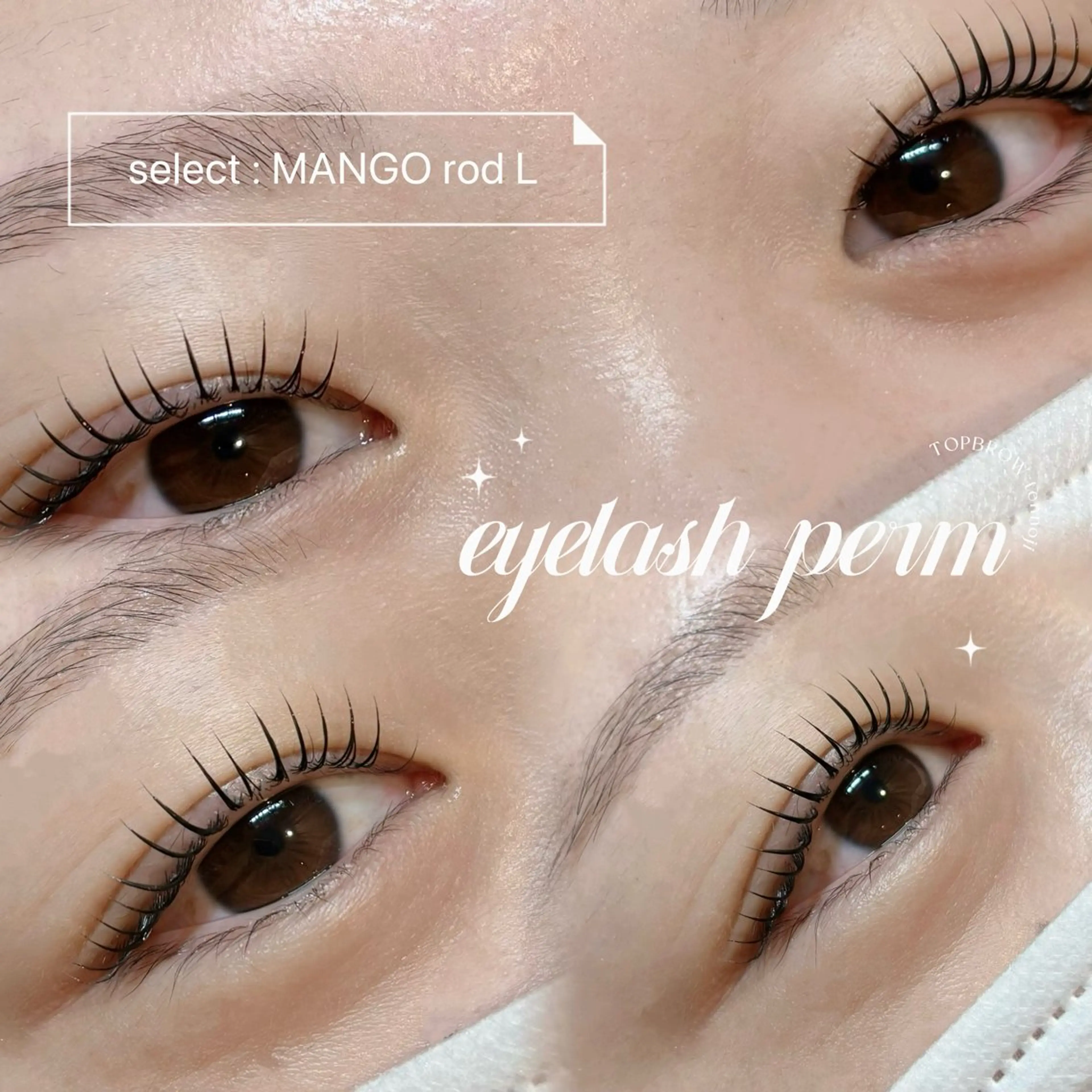 マツエク・マツパ TOP BROW wakanaのマツエク・マツパデザイン