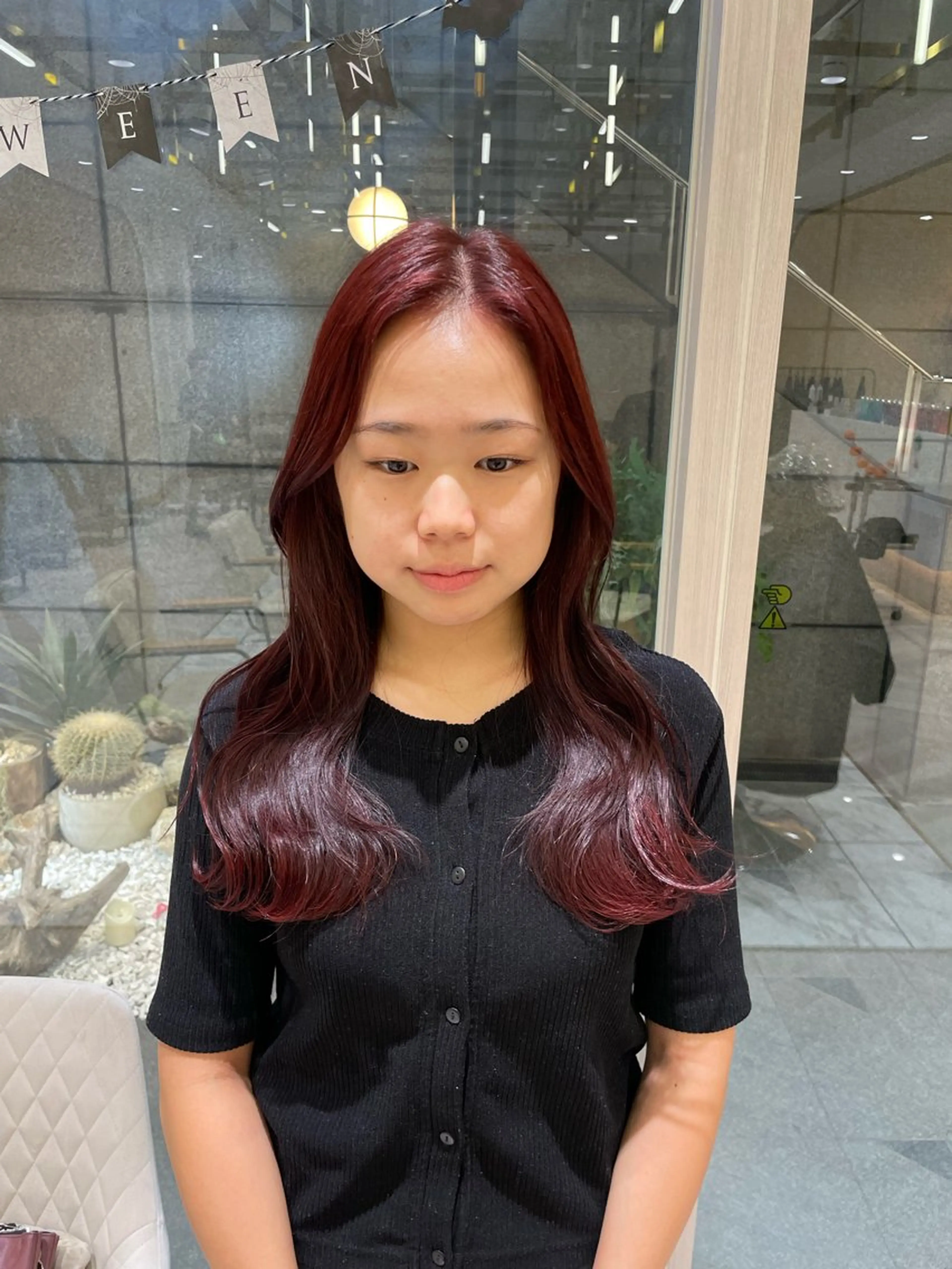 ロング カラー 透明感カラー/ 縮毛矯正/ユイ☆彡のヘアスタイル