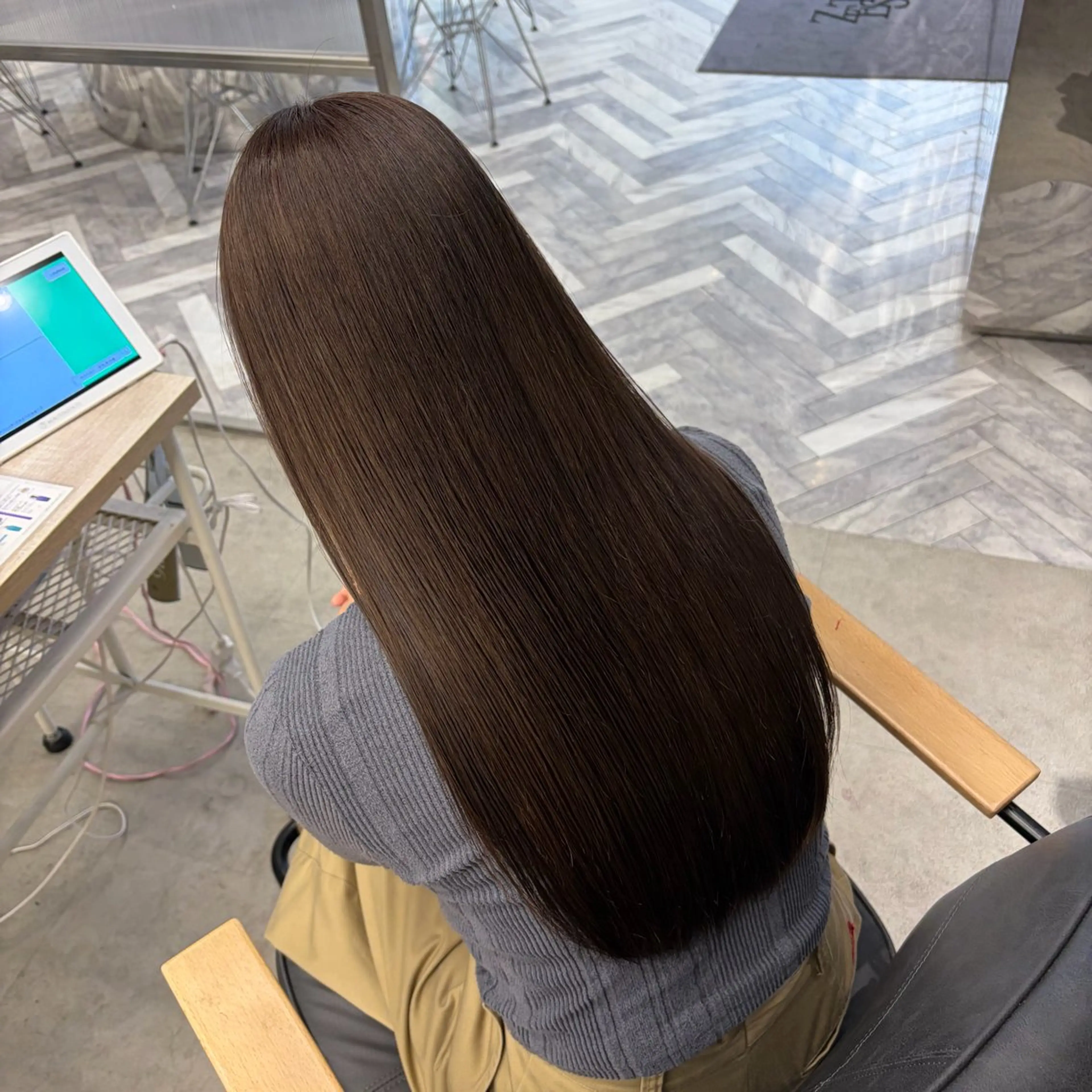 ロング カラー ヘアカラー ななみ.⋆𝜗𝜚 暖色艶カラー/まつパのヘアスタイル