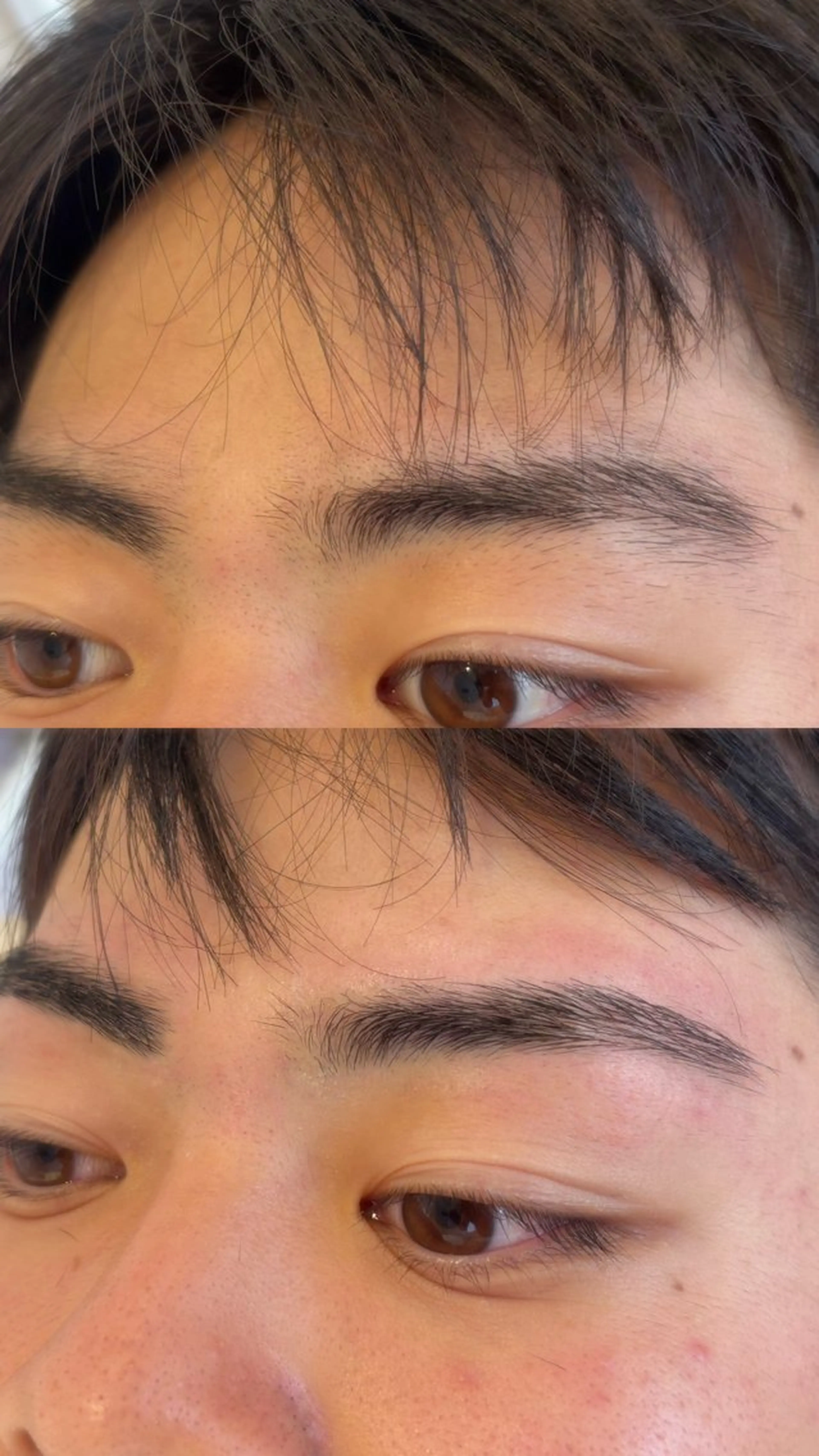 メンズ アイブロウ メンズアイブロウ ワックス脱毛 眉カット 半谷 美結の眉毛・アイブロウイメージ