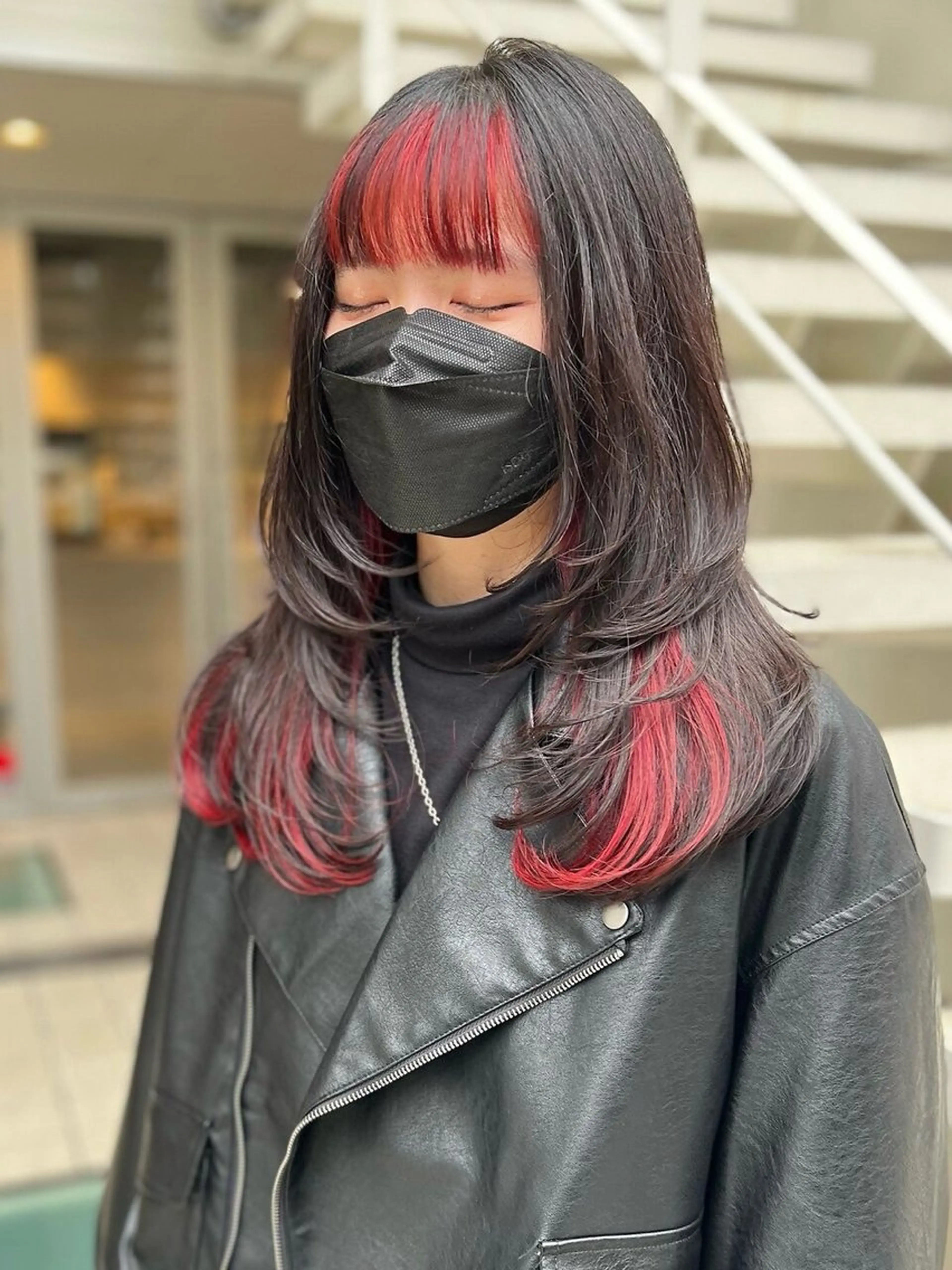 ロング カラー アッシュ ベージュカラー ブルーカラー 透明感カラー グレージュ カット ハイトーン/ブリーチ 💙みずき💙のヘアスタイル