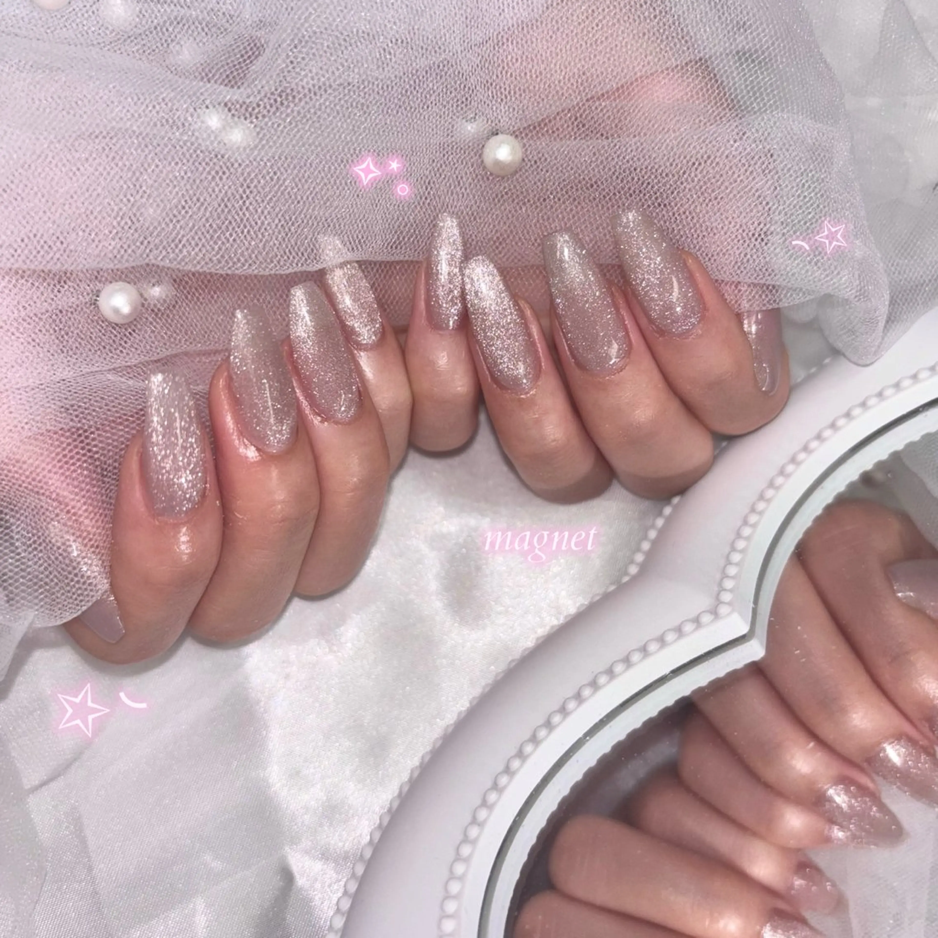 【オフあり】✨🧁長さ出し10本🥨✨ワンカラーorラメグラ(クリアベース)🧸選べる100色の写真