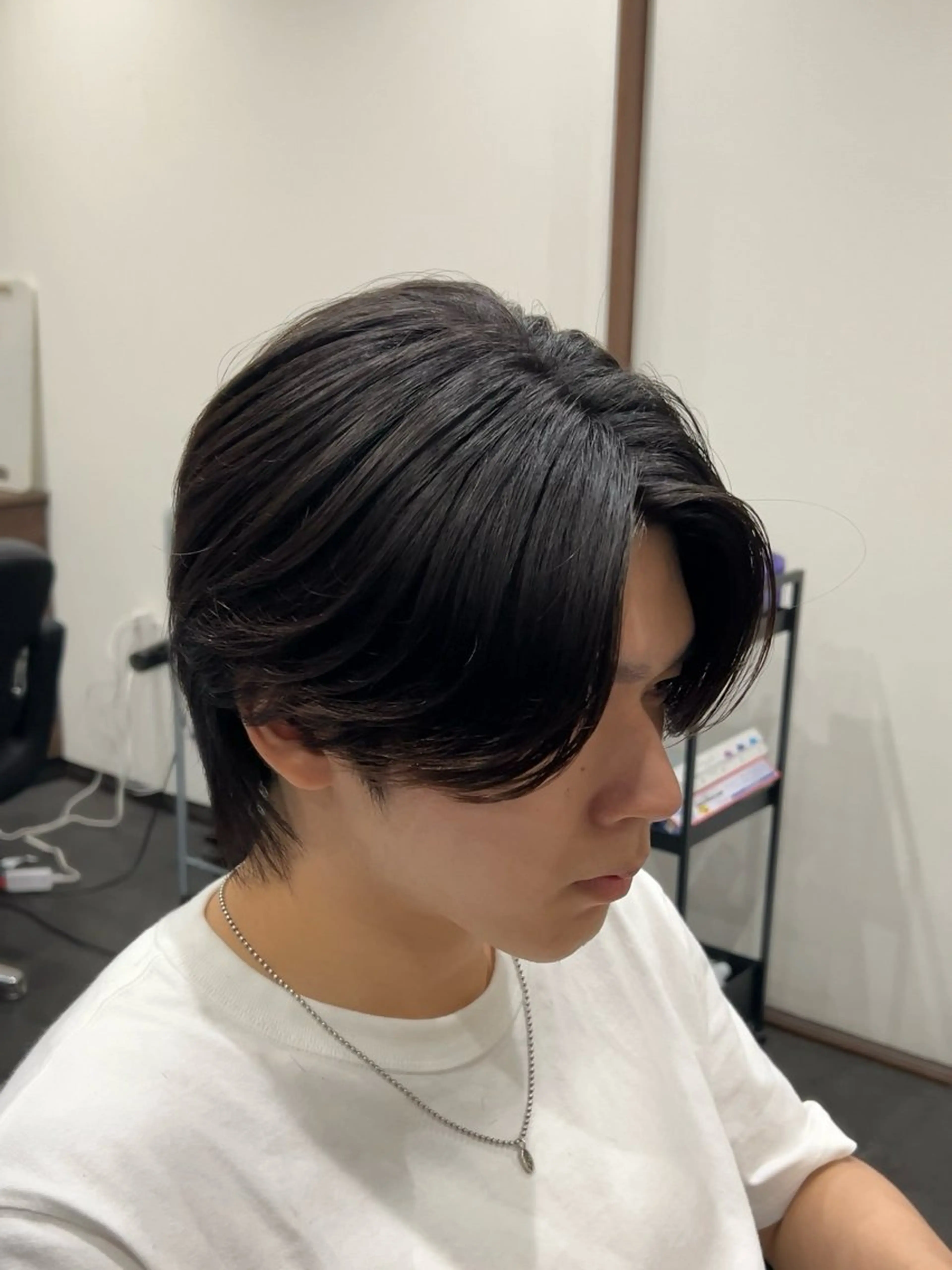 ミディアム メンズ 縮毛矯正 福井 太暉のヘアスタイル