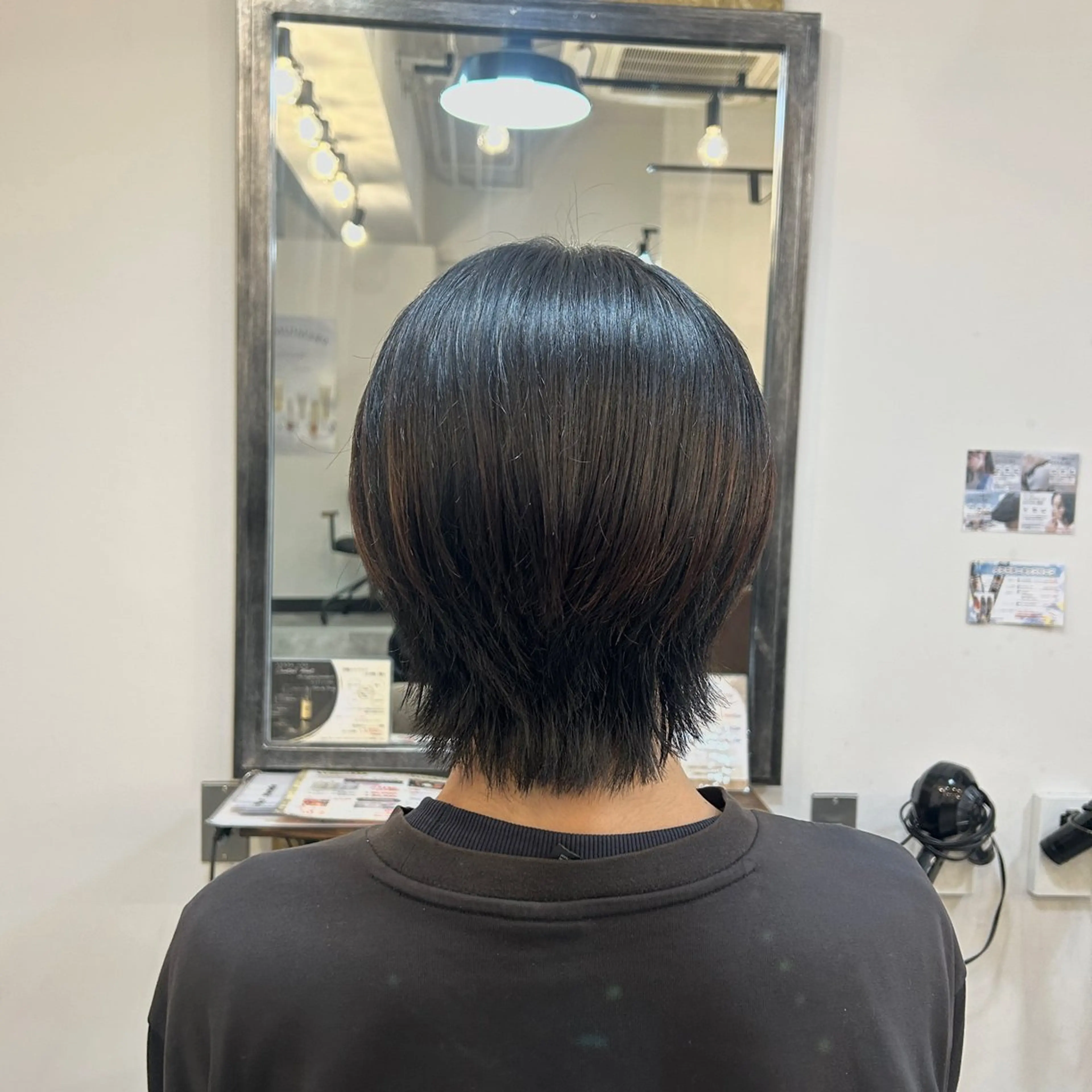 ミディアム ウルフカット ヘア✂️＆アイ👁️ 🫧ﾐﾕｳ🫧のヘアスタイル
