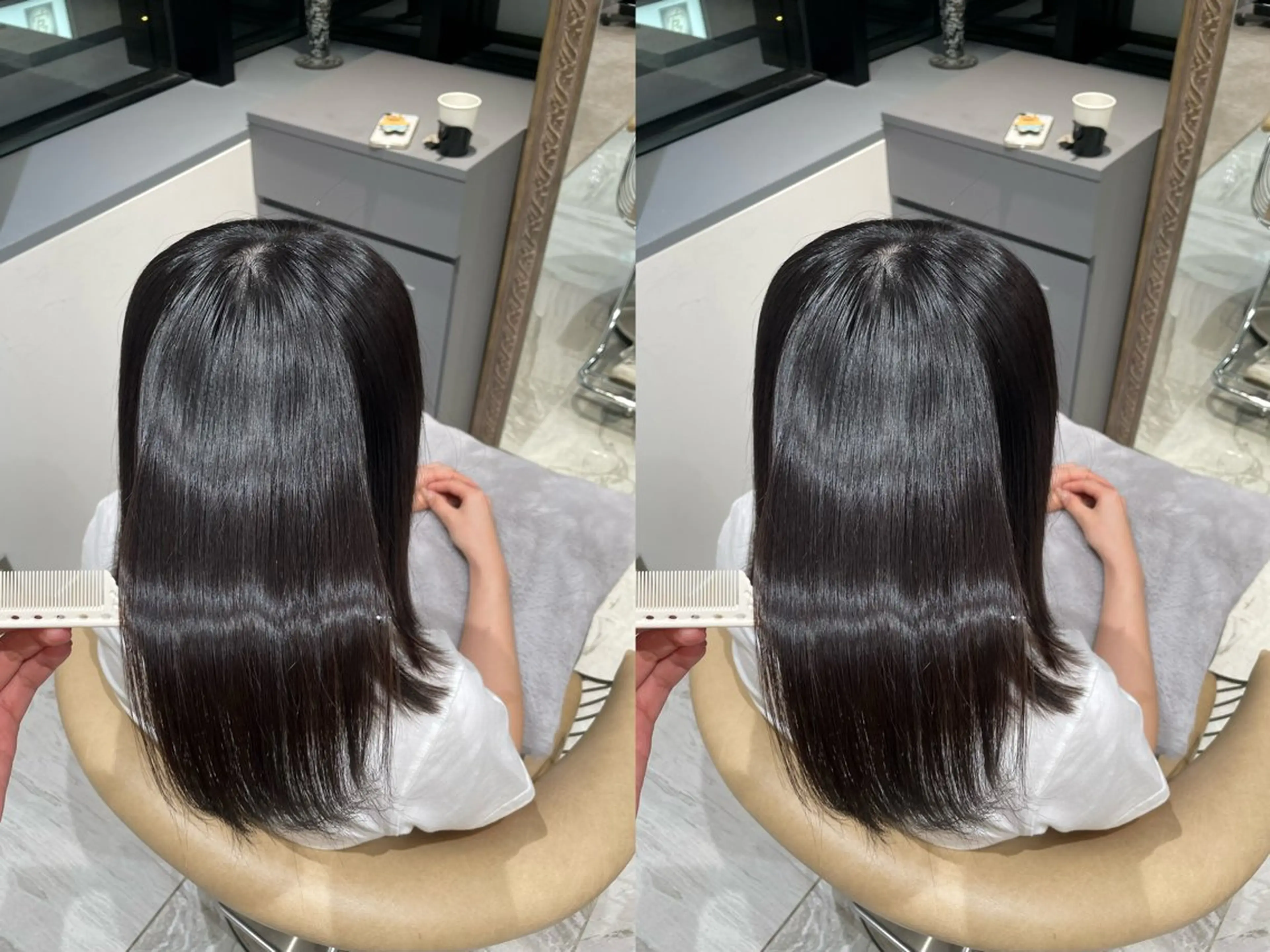 ゆらんちょ/ブリーチ 無w/縮毛矯正/暖色のヘアスタイル