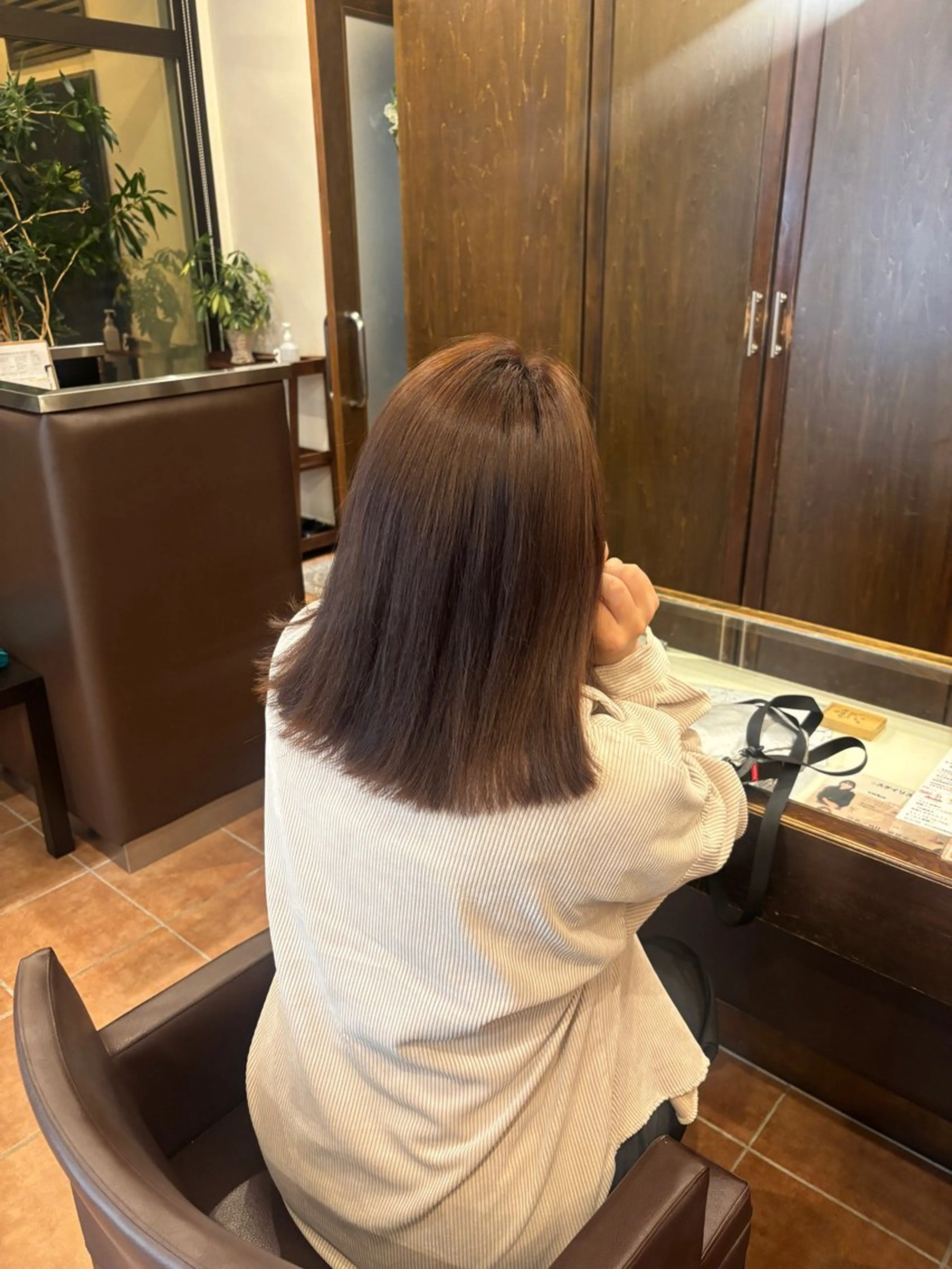カラー ピンクカラー ヘアカラー 武藤 冬月のヘアスタイル