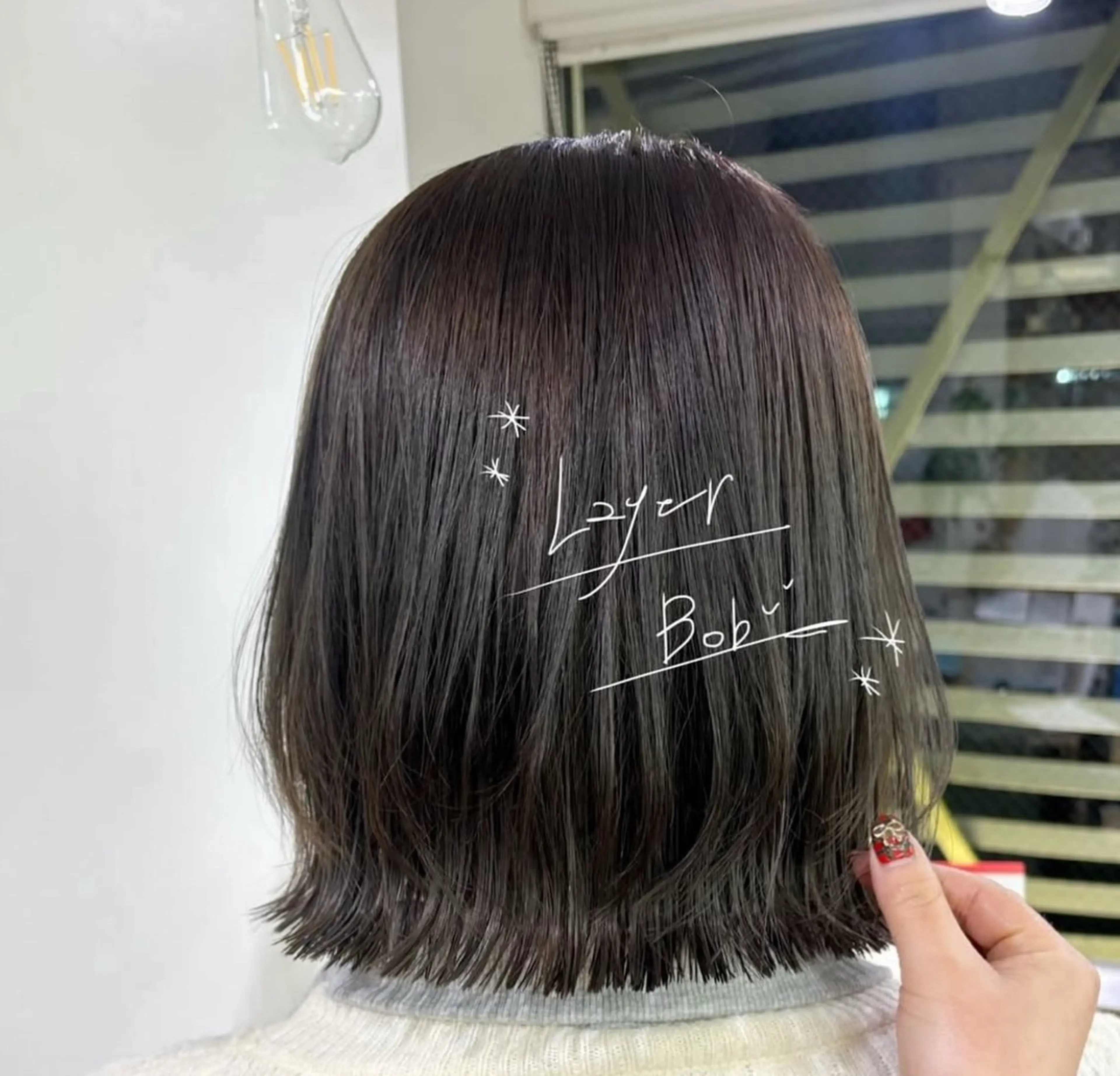 ショート レイヤーカット 美髪縮毛矯正/透明感 カラー/nayo🌷のヘアスタイル