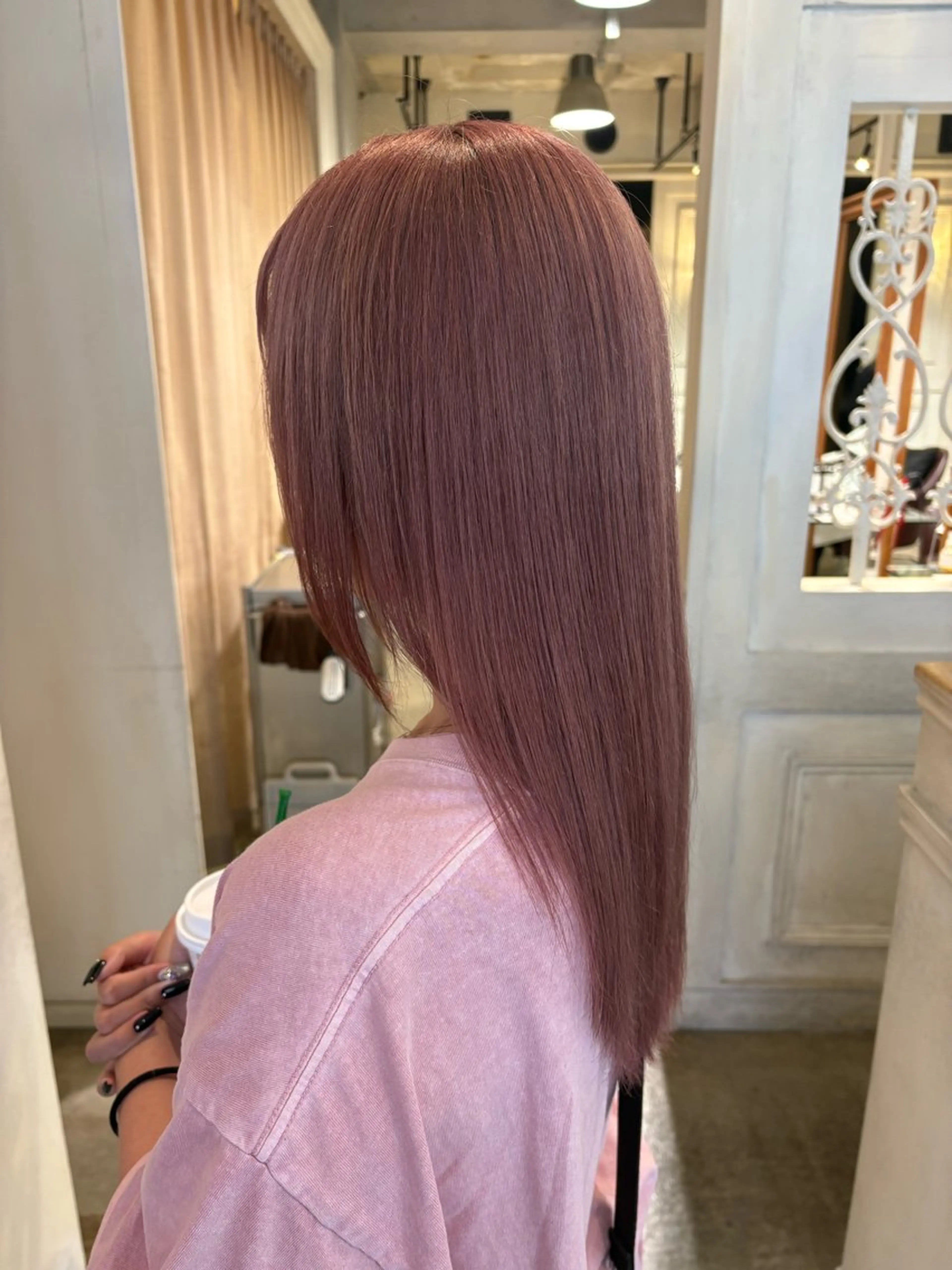 ロング カラー ブリーチ ブロンド ピンクカラー トリートメント ︎kirin🦒/ CARNIVALのヘアスタイル