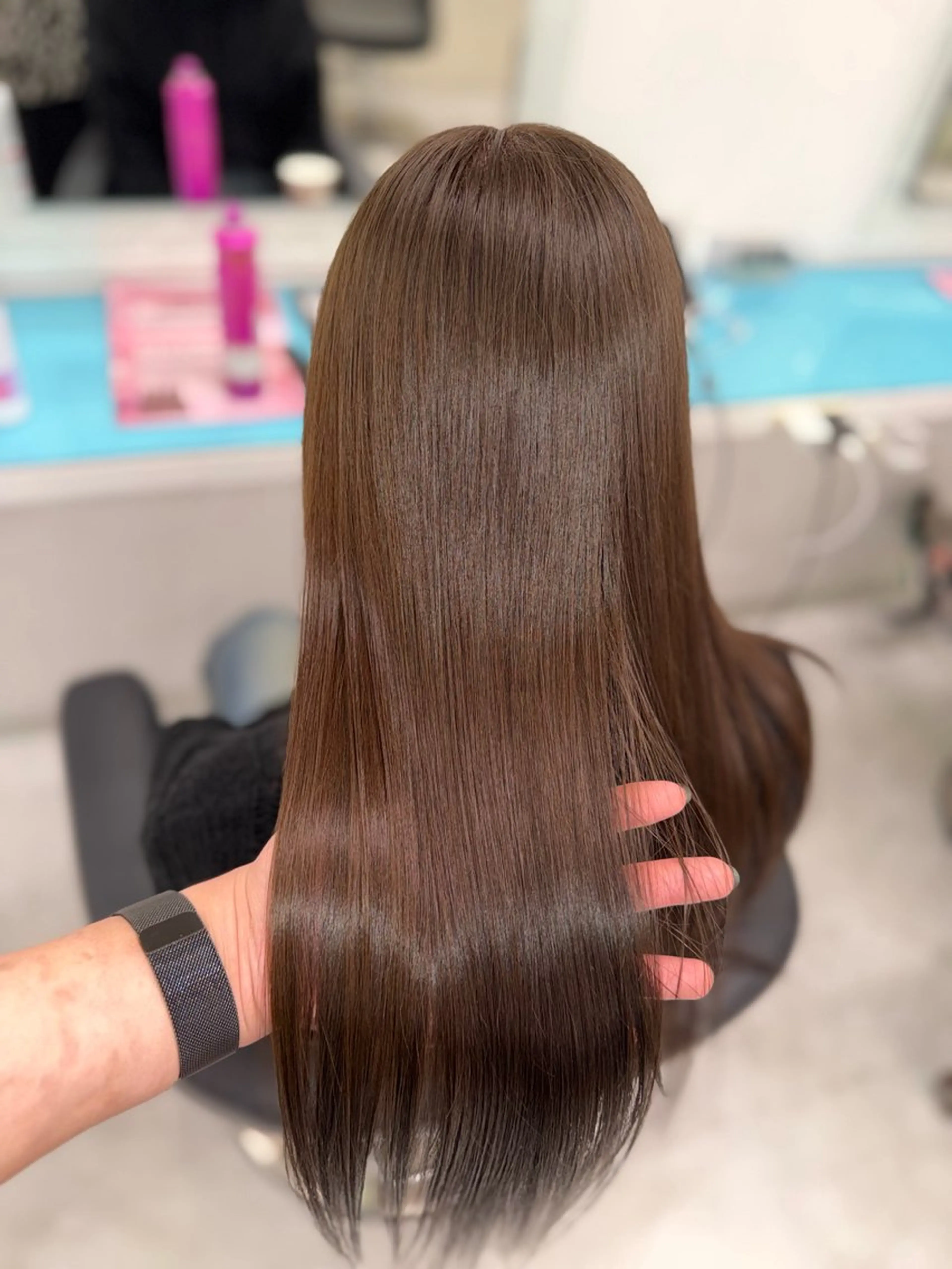 セミロング カラー ヘアアレンジ ヘアカラー トリートメント 🫧モテる💗ダメー ジレスハイトーン🫧のヘアスタイル
