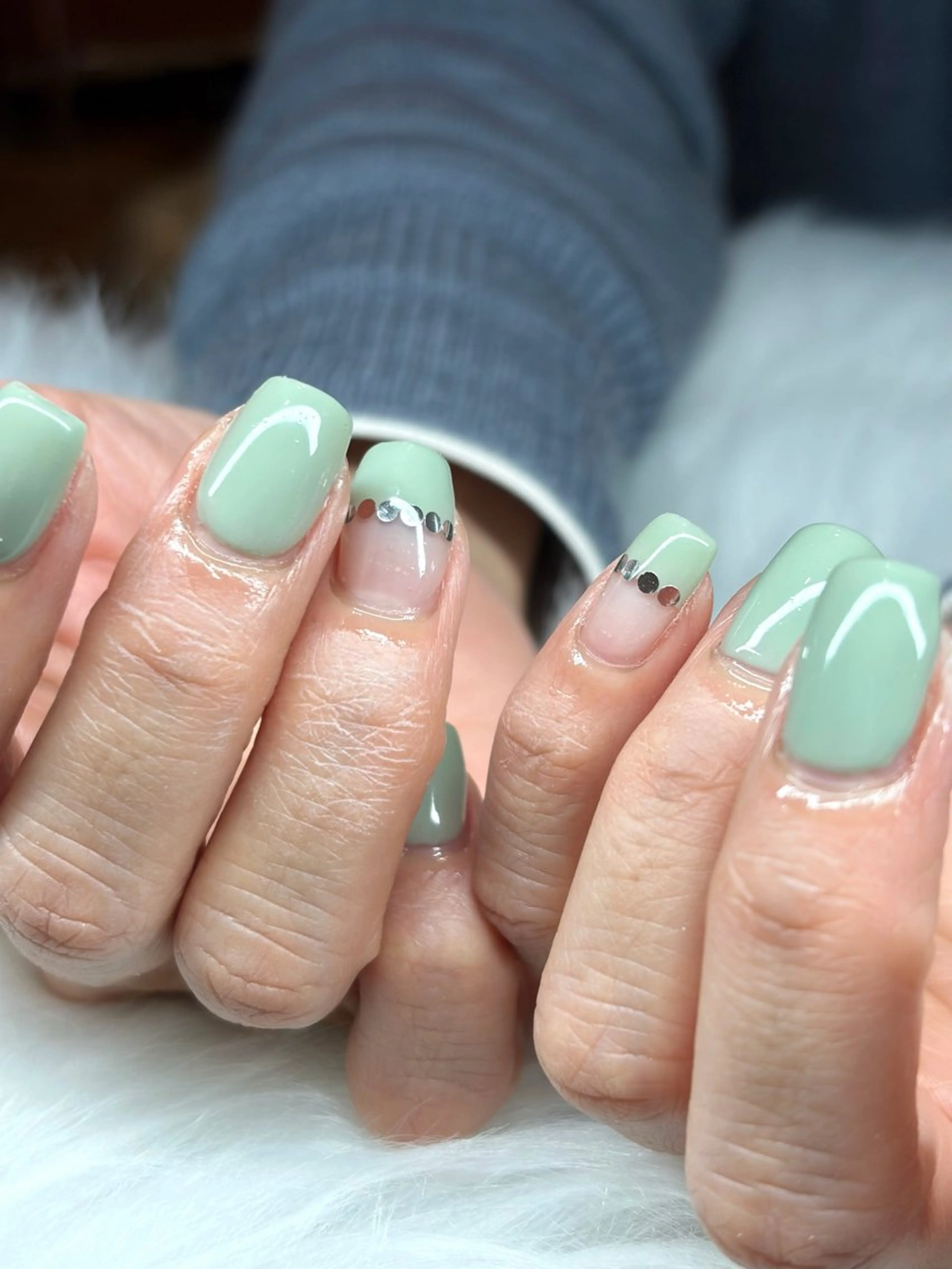 2本アート(10本中2本にアート)💅🏻✨の写真
