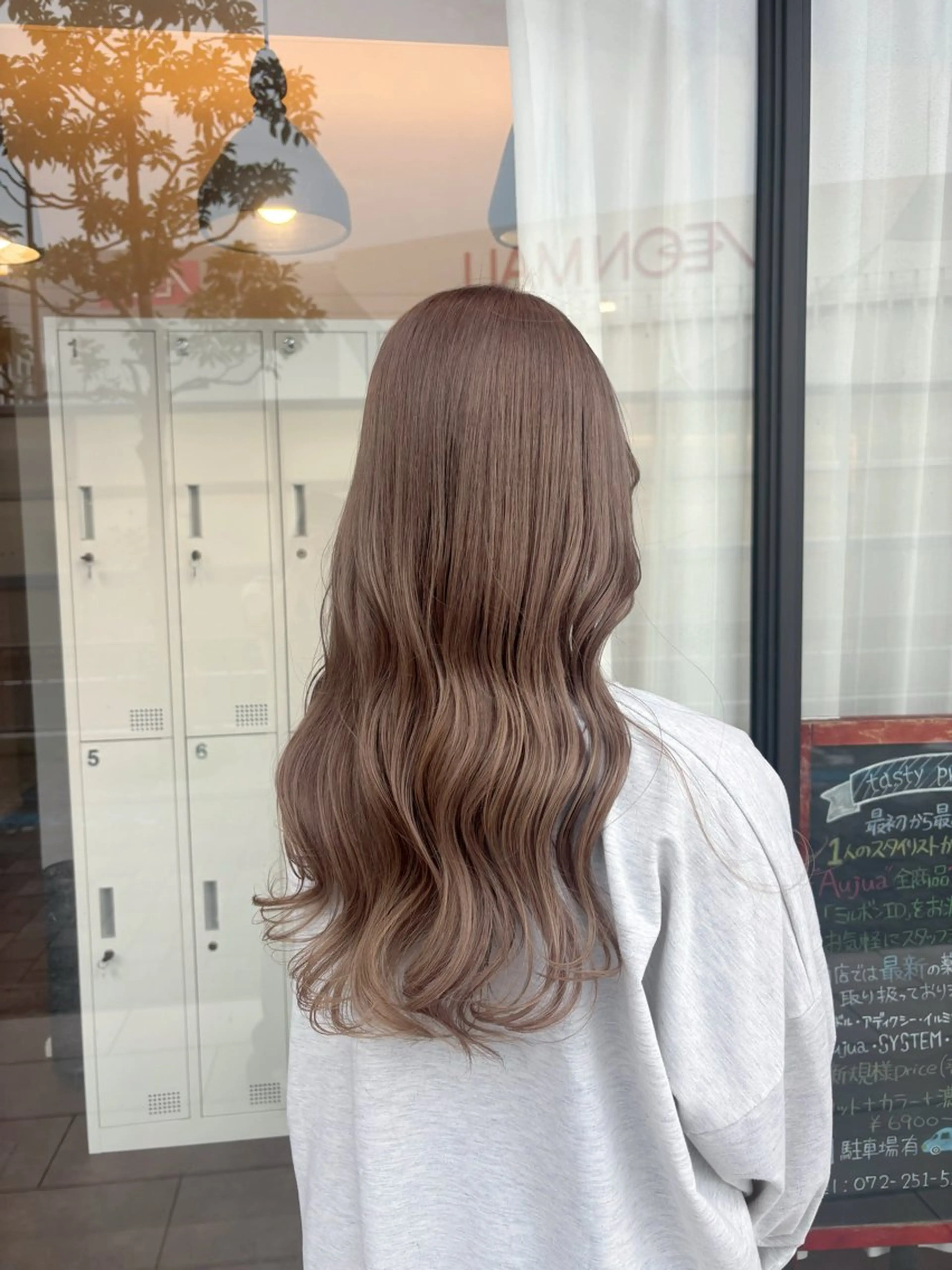セミロング カラー 似合わせhair🎀 Manaのヘアスタイル