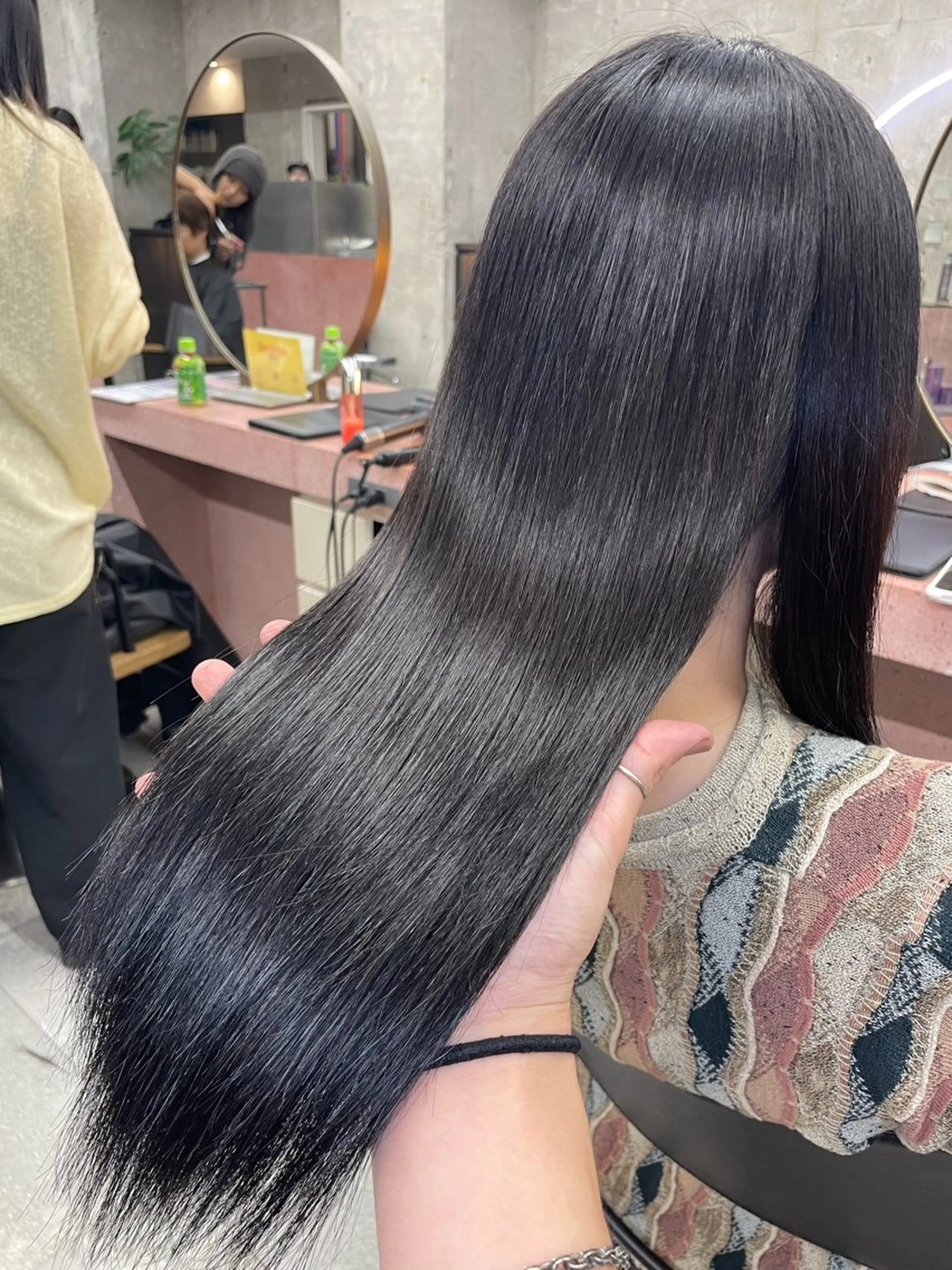 ロング カラー パーマ くせ毛 ストレートパーマ 江上拓郎/ショート /酸性ストレートのヘアスタイル