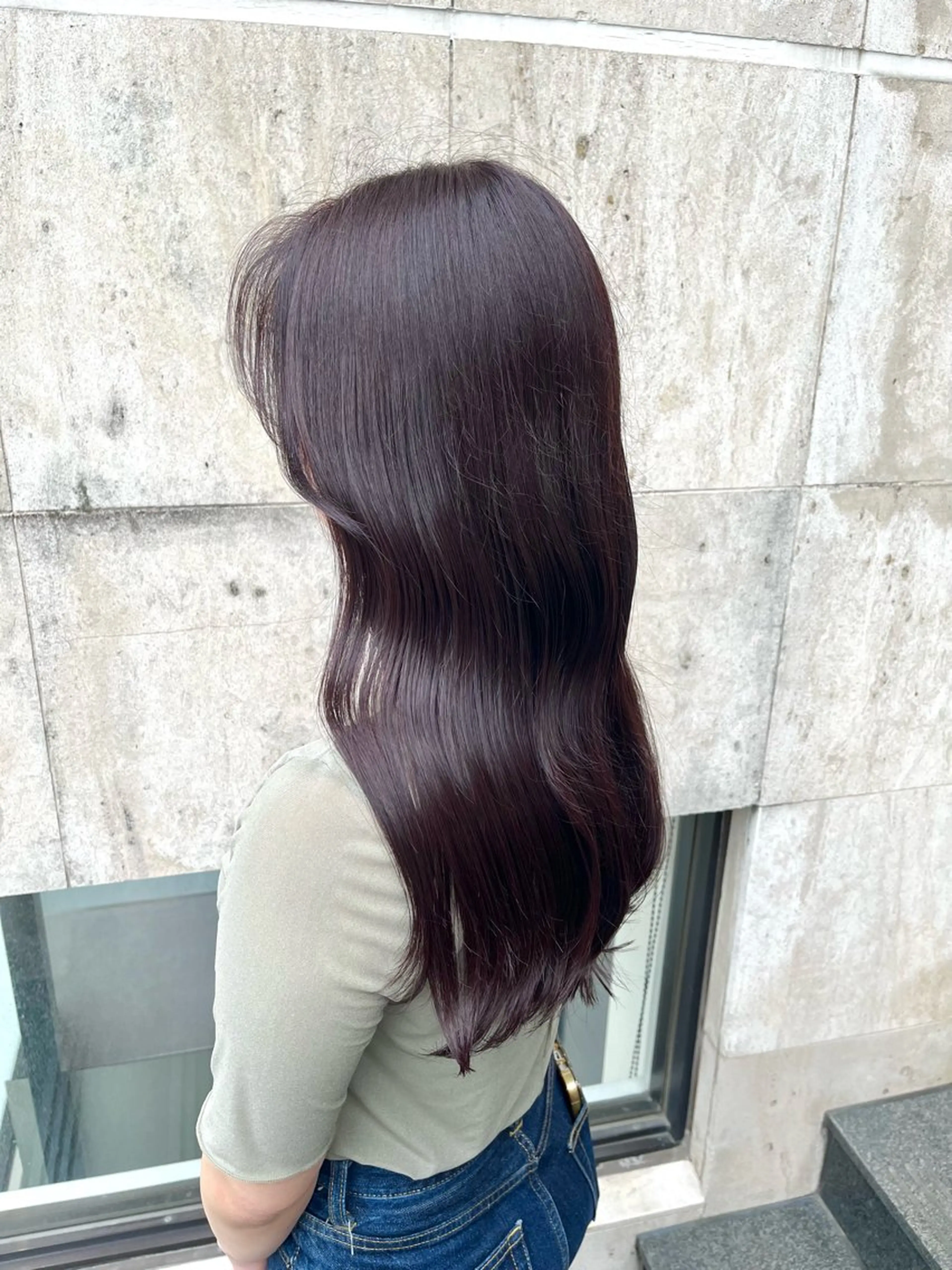 ロング カラー ブリーチ ディープラベンダー ダブルカラー ラベンダーカラー ブリーチなしカラー カット ヘアカラー トリートメント ブリーチなし✨艶髪 カラー𓃲YAGIのヘアスタイル