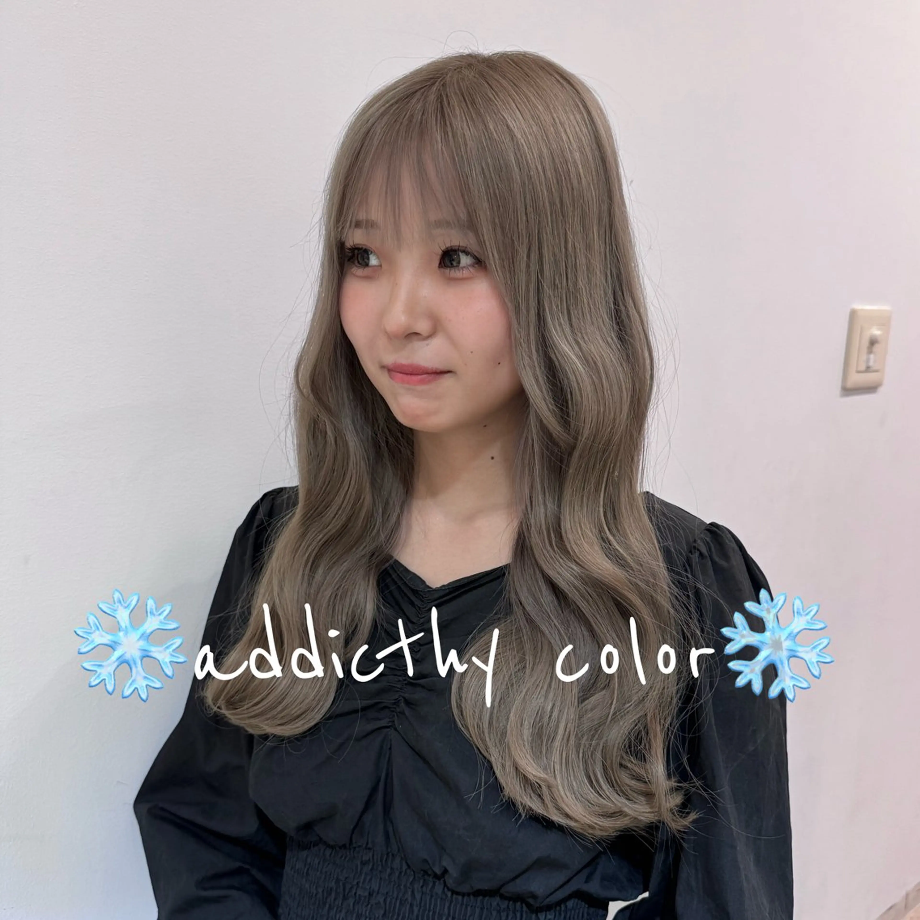 ロング カット ヘアカラー トリートメント ★韓国トレンドカット ★むなかたももかのヘアスタイル