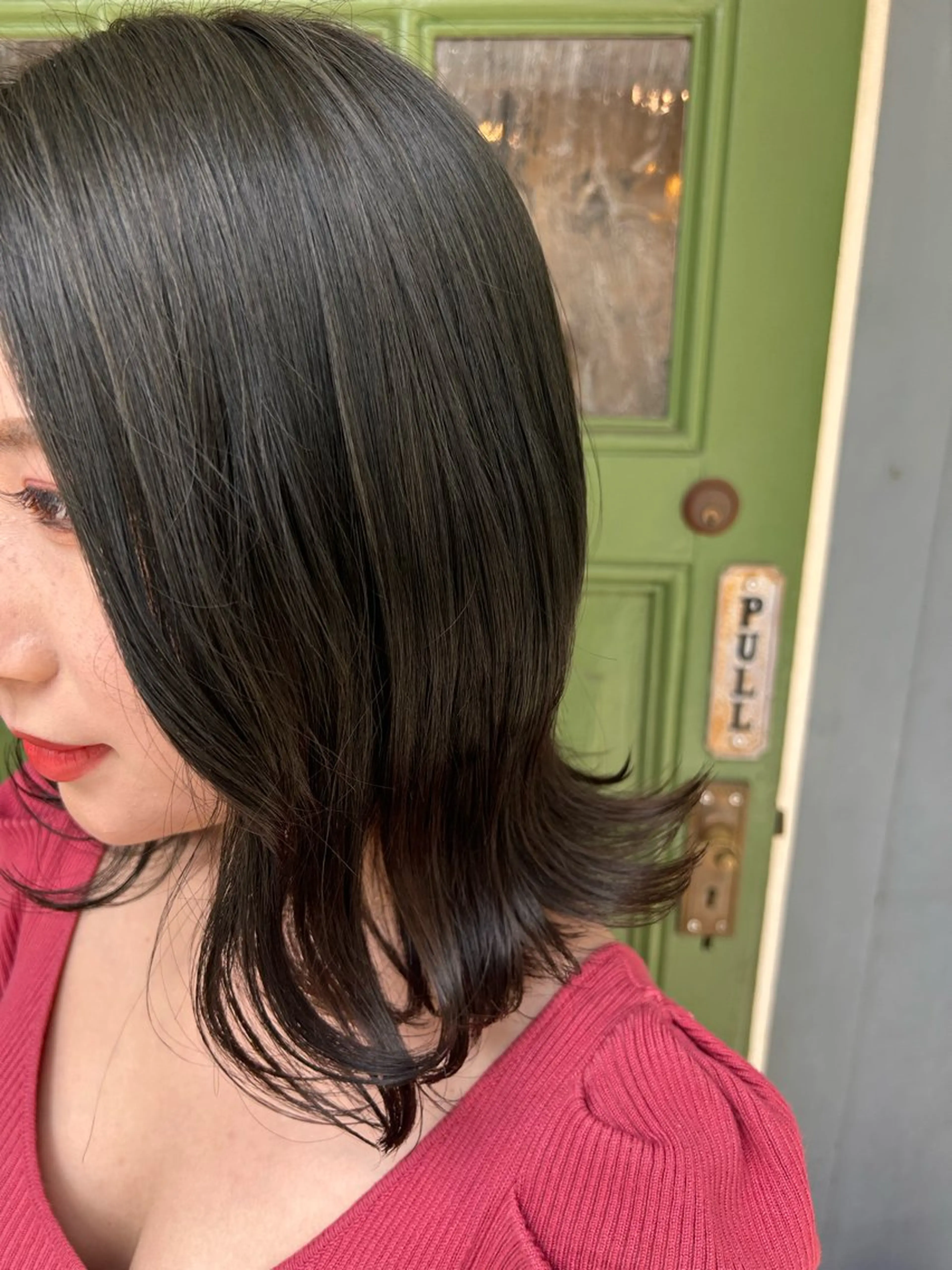 ミディアム カラー カット ヘアカラー ヘッドスパ 清水千優/パーマ/透 明感カラー/メンズのヘアスタイル