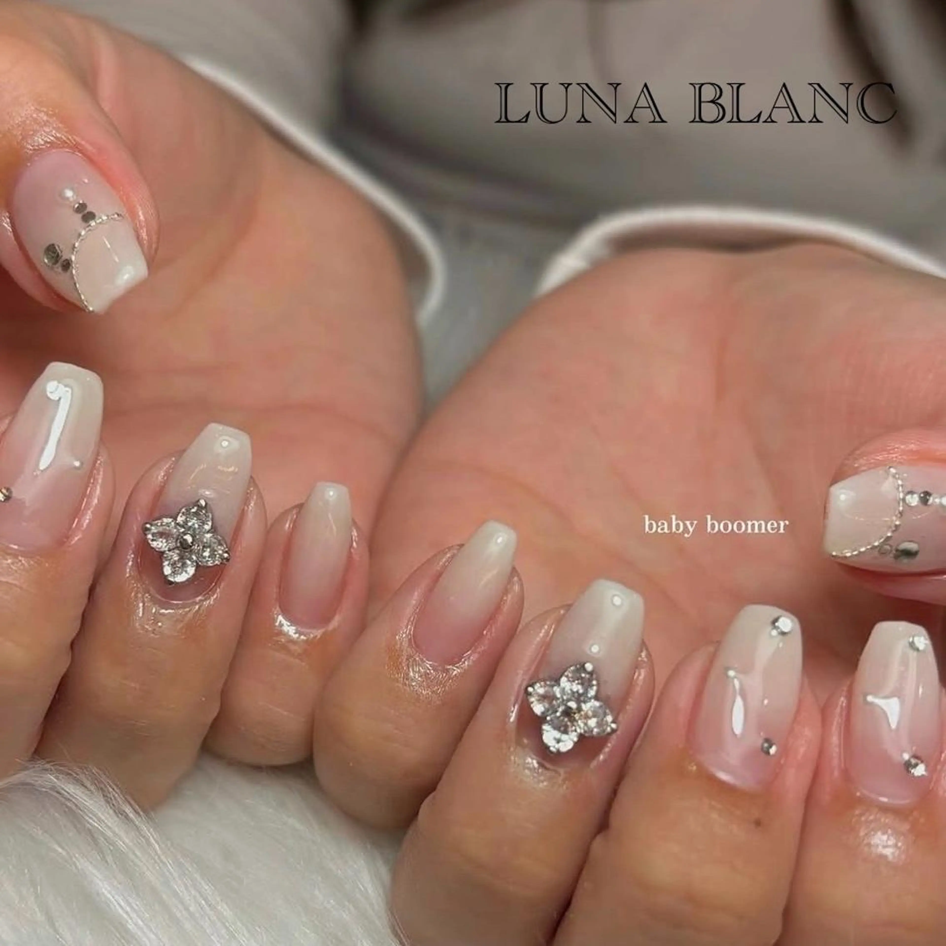 ネイル ワンホンネイル ハンドネイル nail LUNA BLANCのネイルデザイン