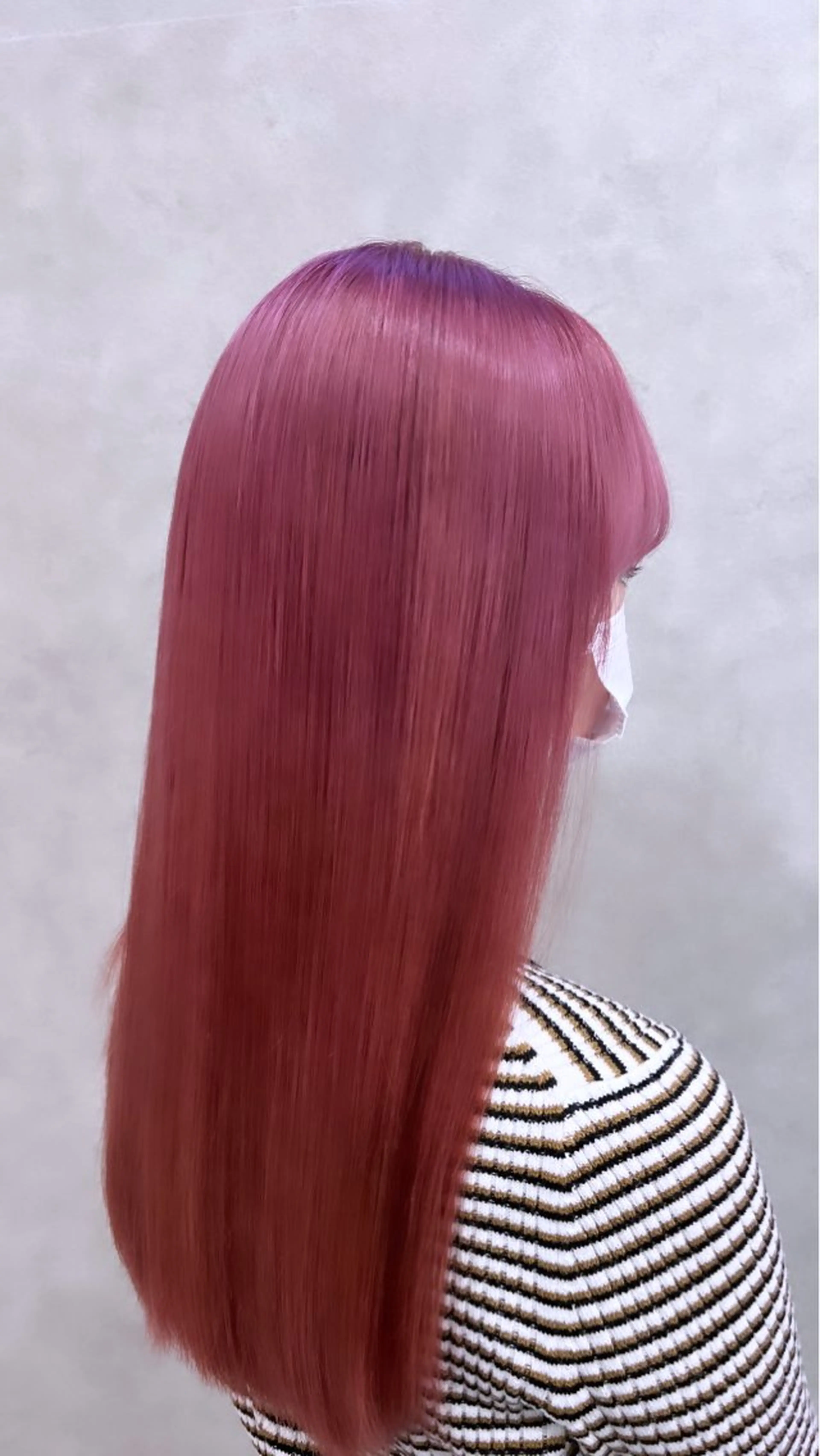 ロング カラー ピンクカラー 🐝Haney .haruka🐝のヘアスタイル