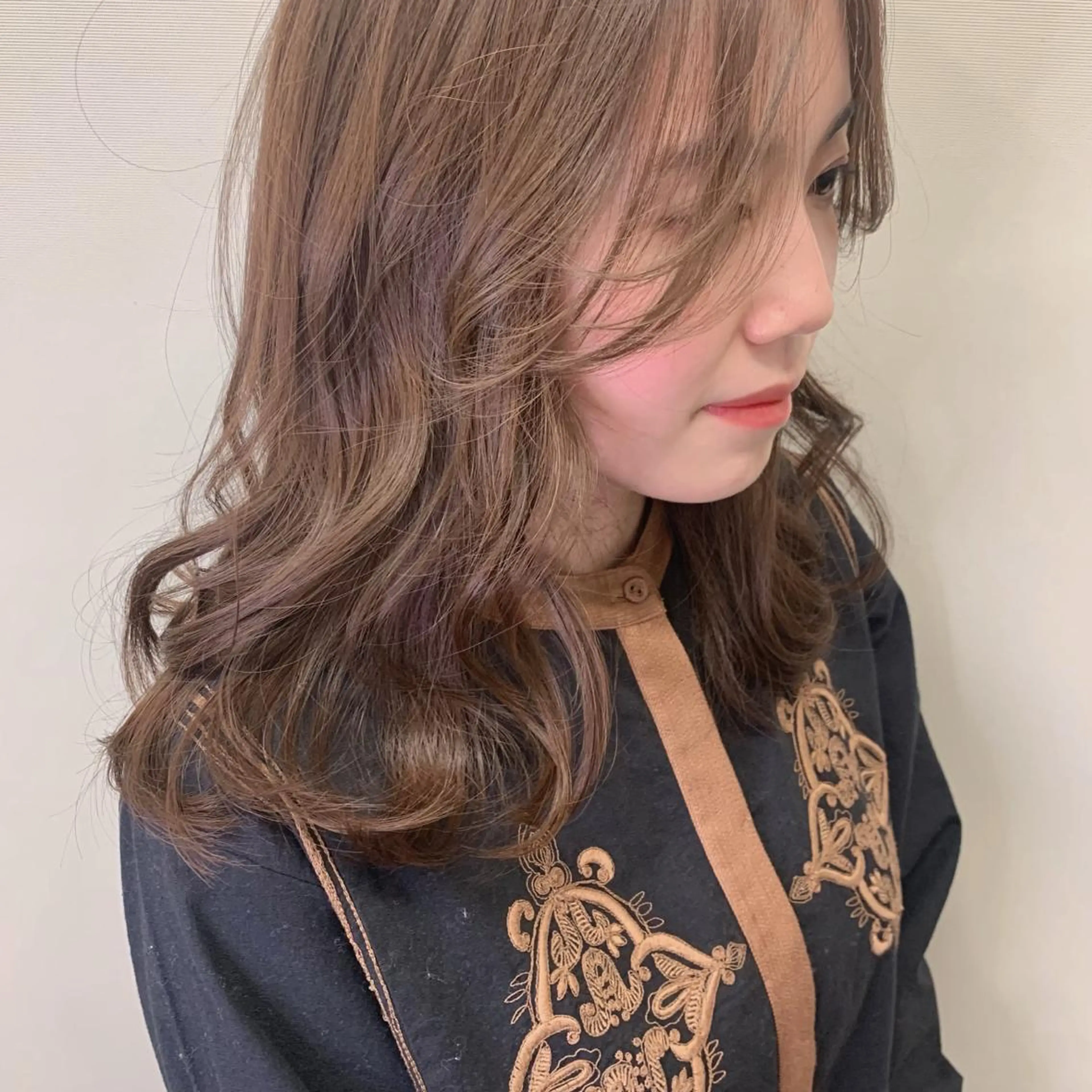 セミロング カラー 土屋かすみ✁︎. ꙳ 姫カットのヘアスタイル