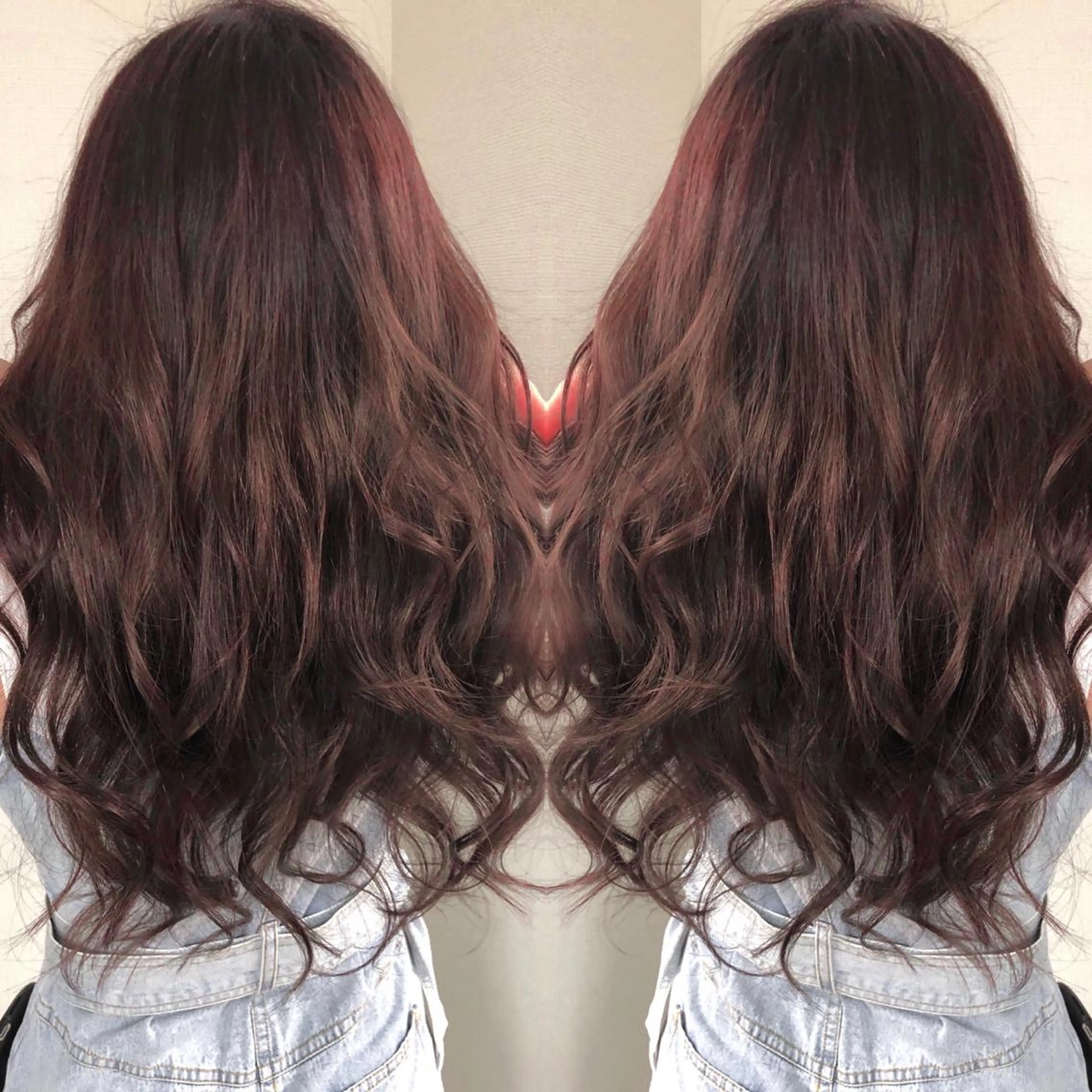 ロング カラー こやま りほのヘアスタイル