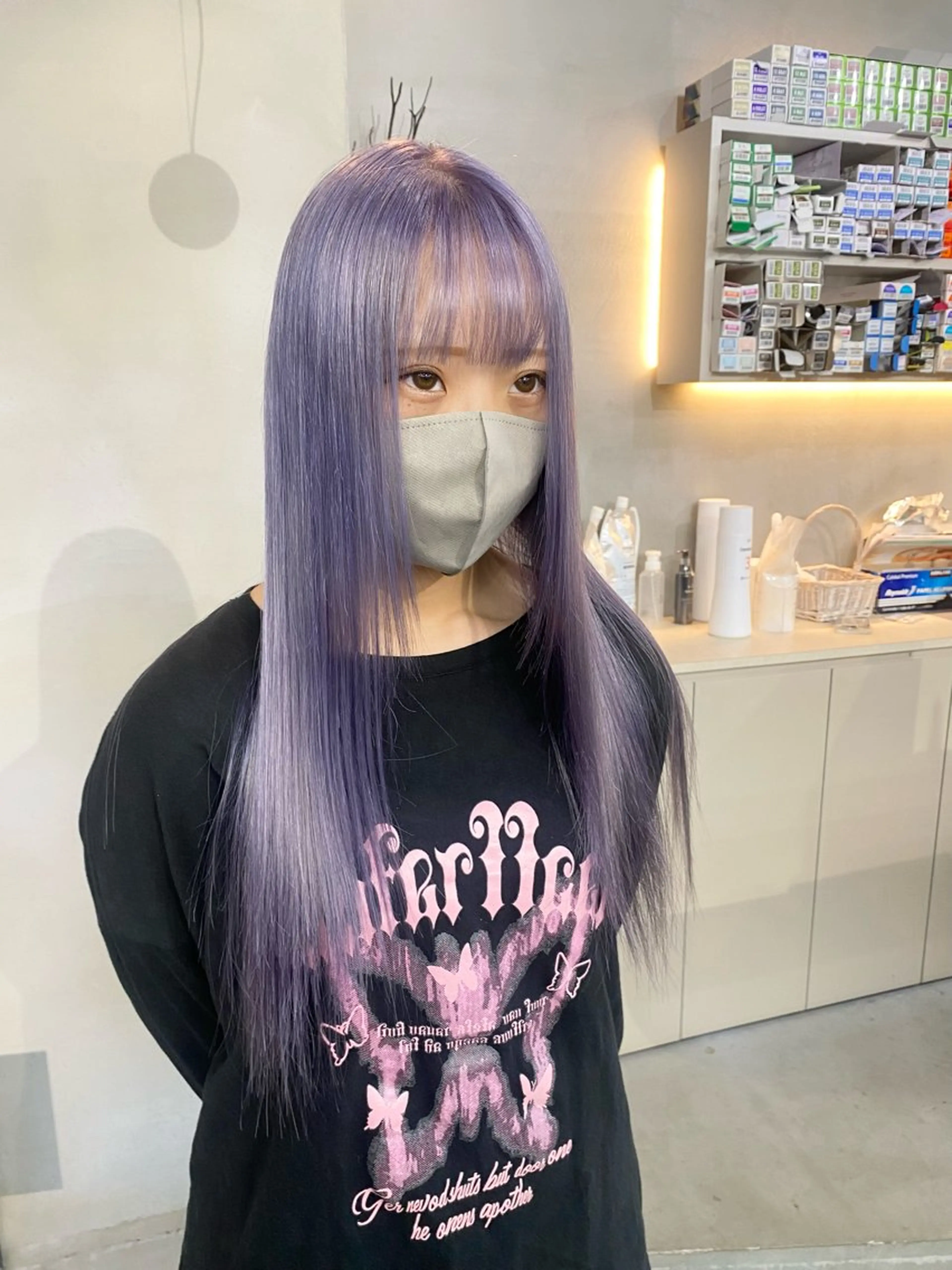 ロング カラー ヘアカラー 前橋 姫奈のヘアスタイル