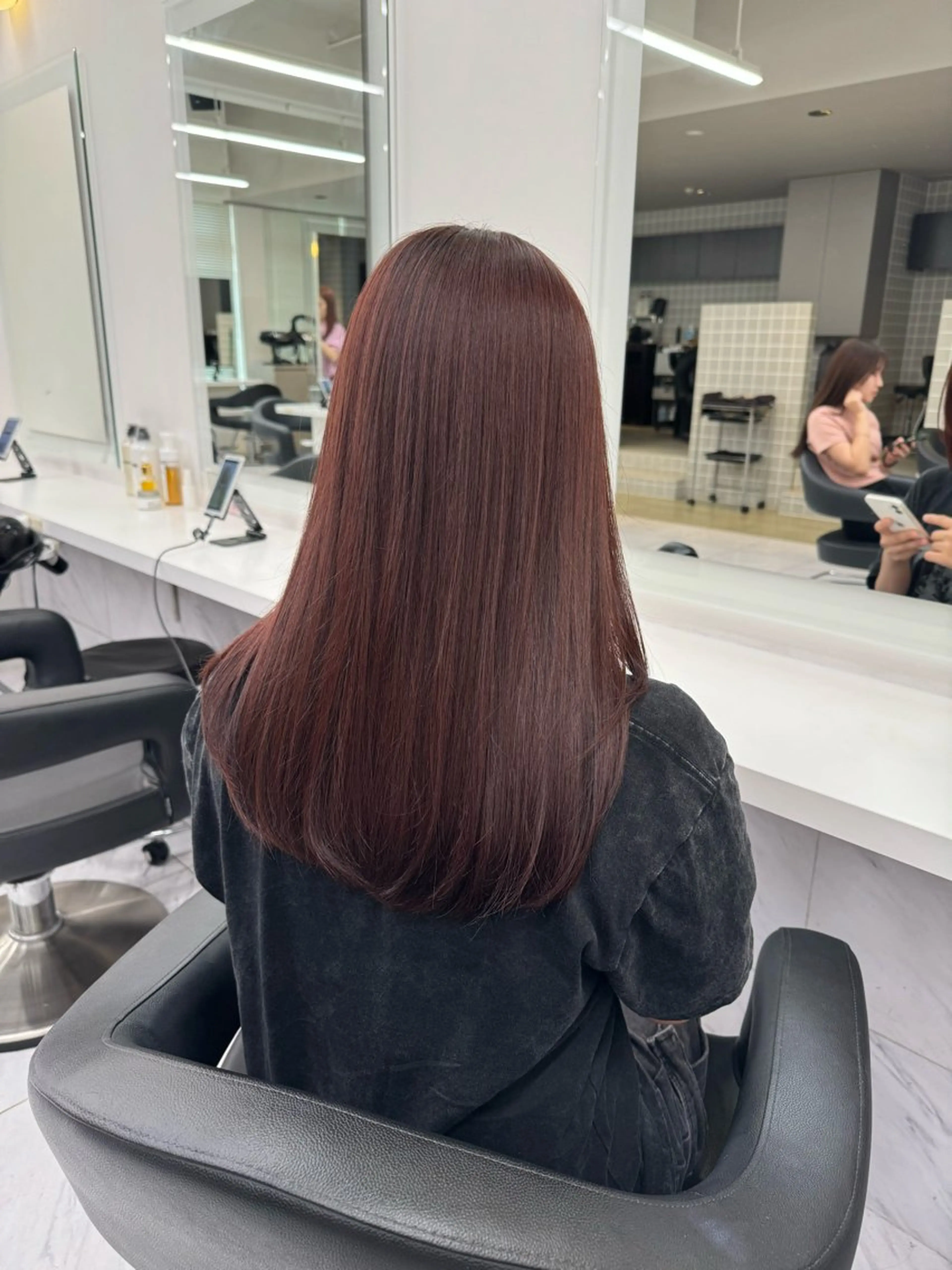 ロング カラー パーマ ヘアアレンジ メンズ キッズ 韓国系🇰🇷🩶 艶暗髪/MEIのヘアスタイル