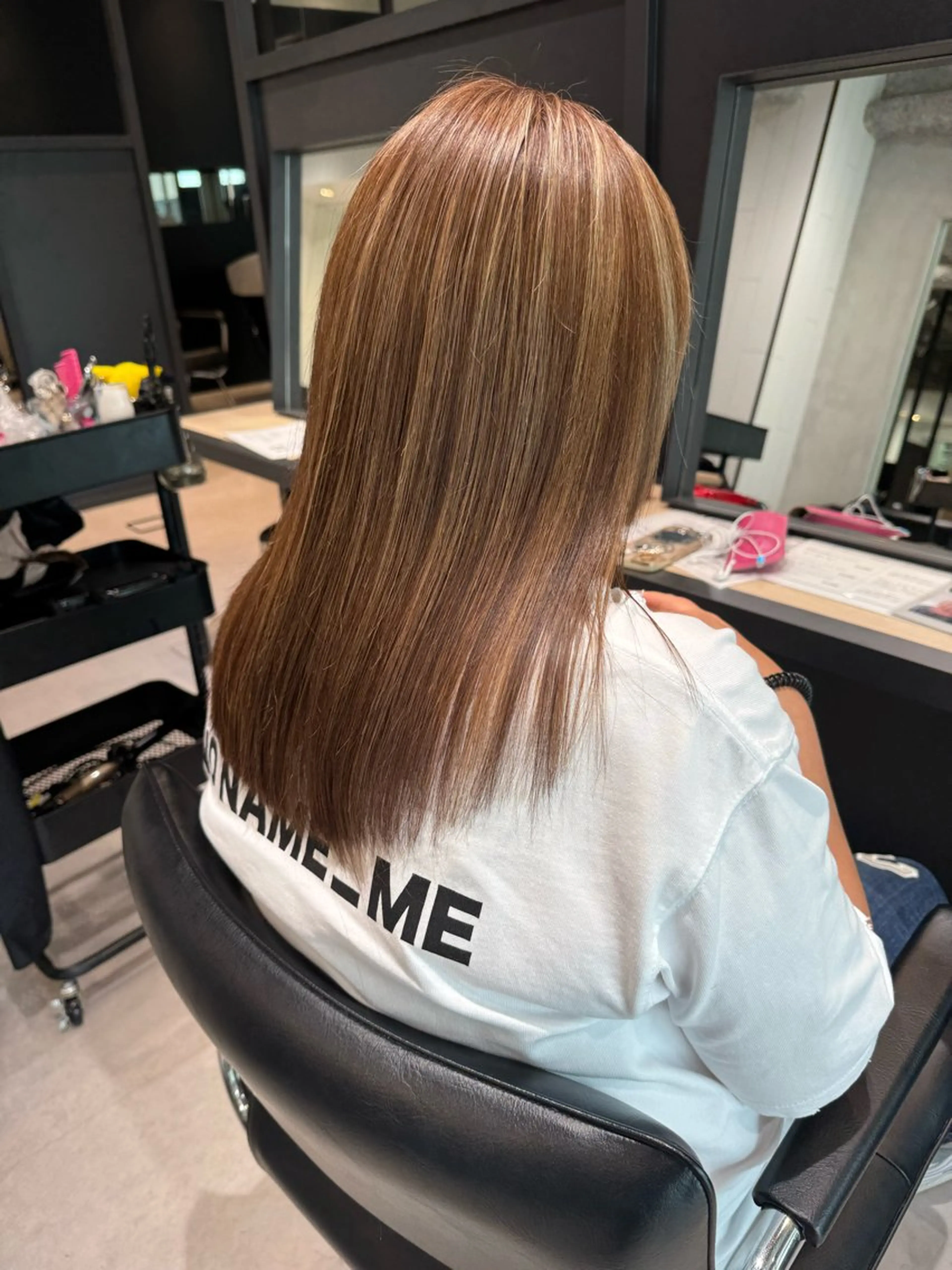 ロング カラー カット ヘアカラー トリートメント wool TOKYO けいご[ブリーチ]のヘアスタイル