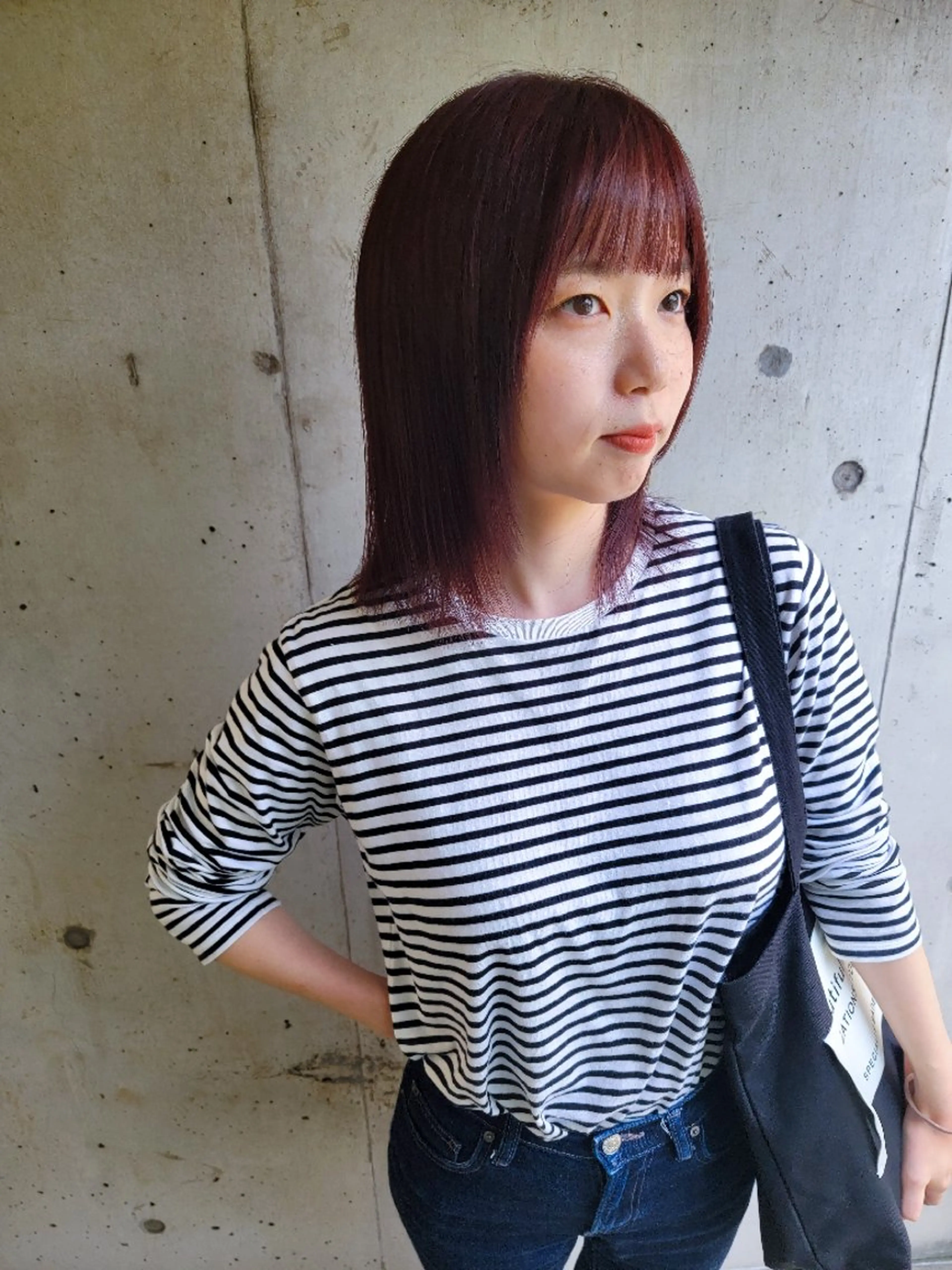 ミディアム カラー OMA カタギシのヘアスタイル