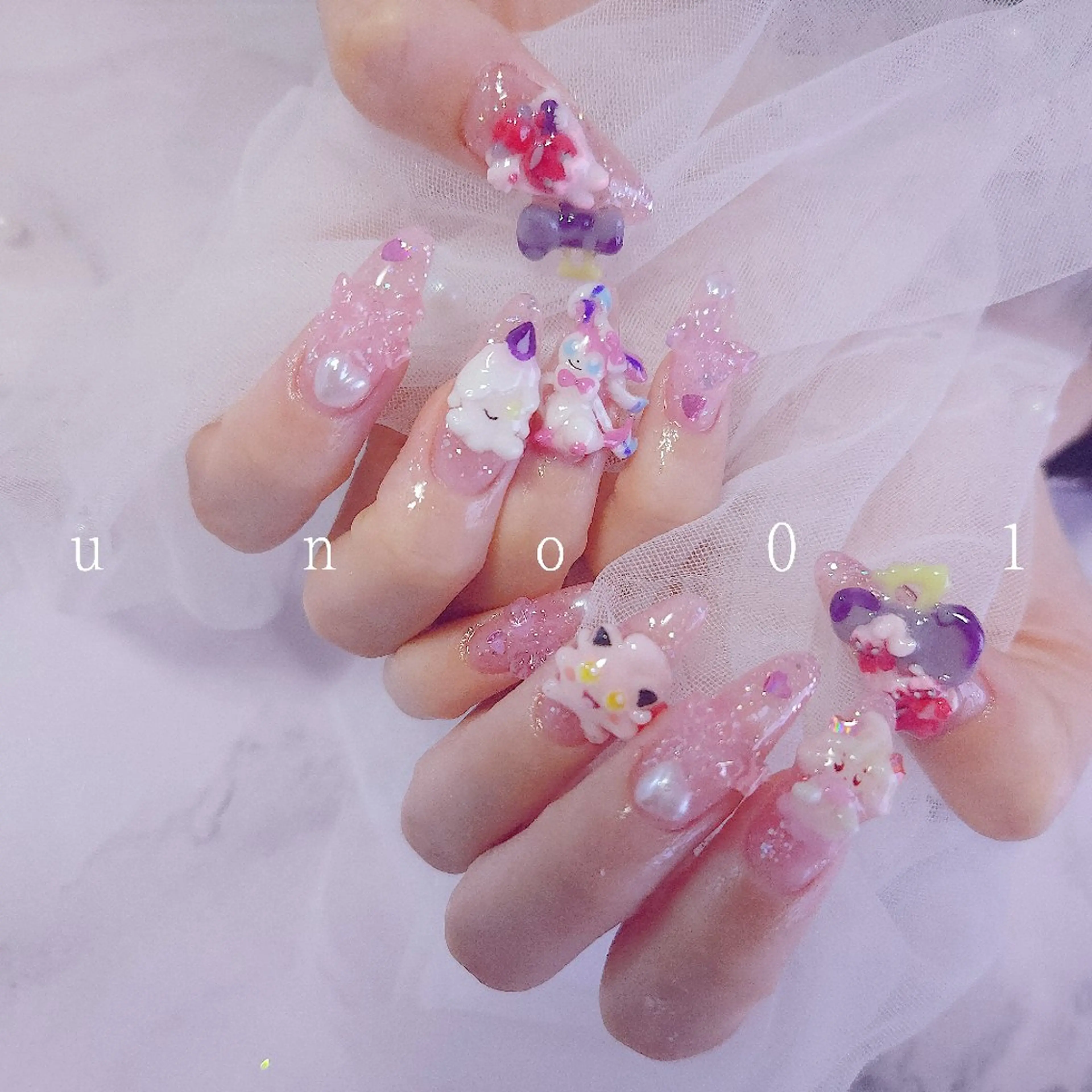 ネイル 梅田🦄中崎町🩵 u n o 0 1のネイルデザイン