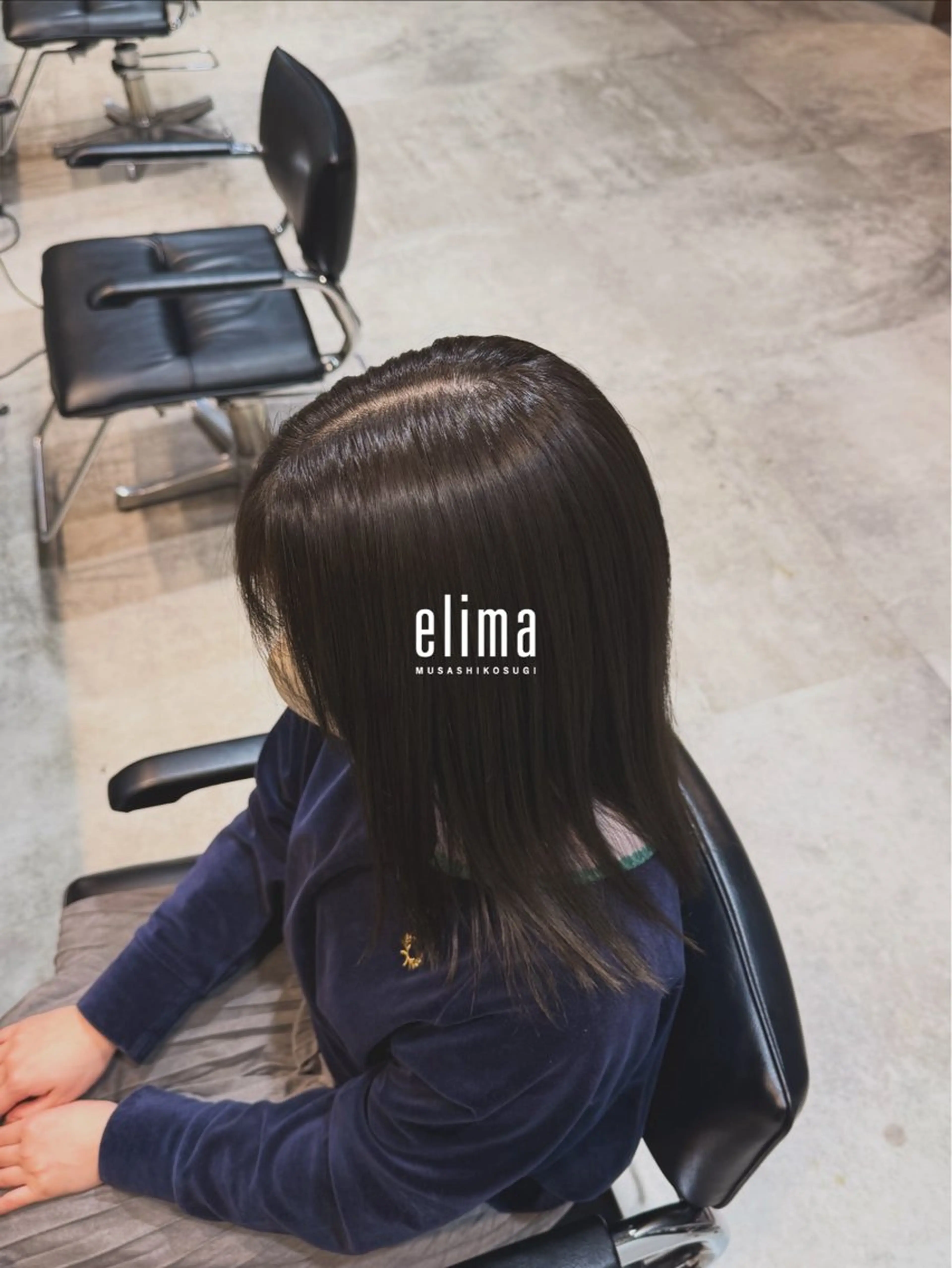 セミロング カラー ヘアカラー トリートメント 髙橋碧 透明感カラー / fifthパーマのヘアスタイル