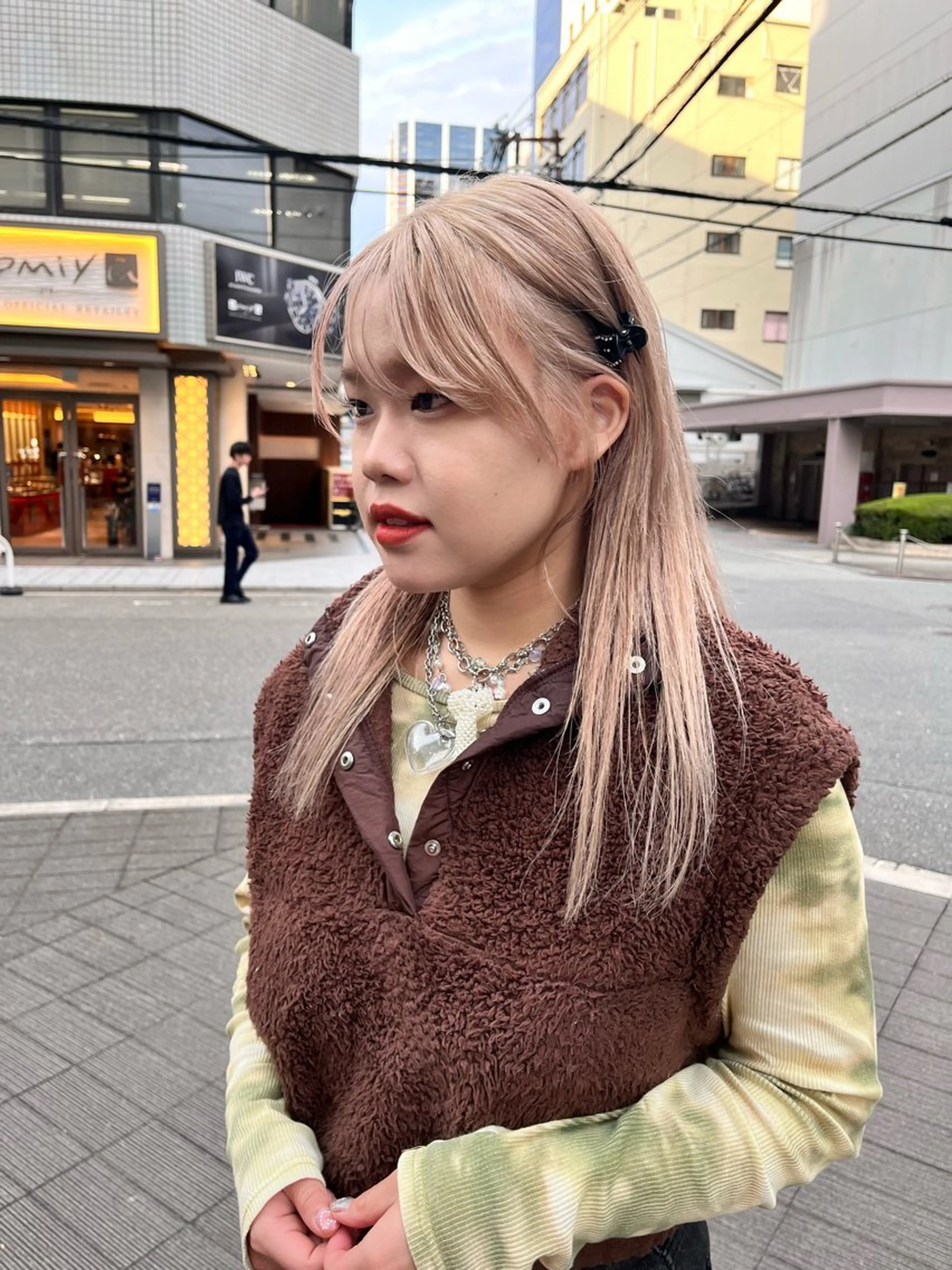 ロング カラー ベージュカラー ブリーチ ホワイトベージュ ヘアカラー トリートメント ショート/パーマ/ カラー/FUKOのヘアスタイル