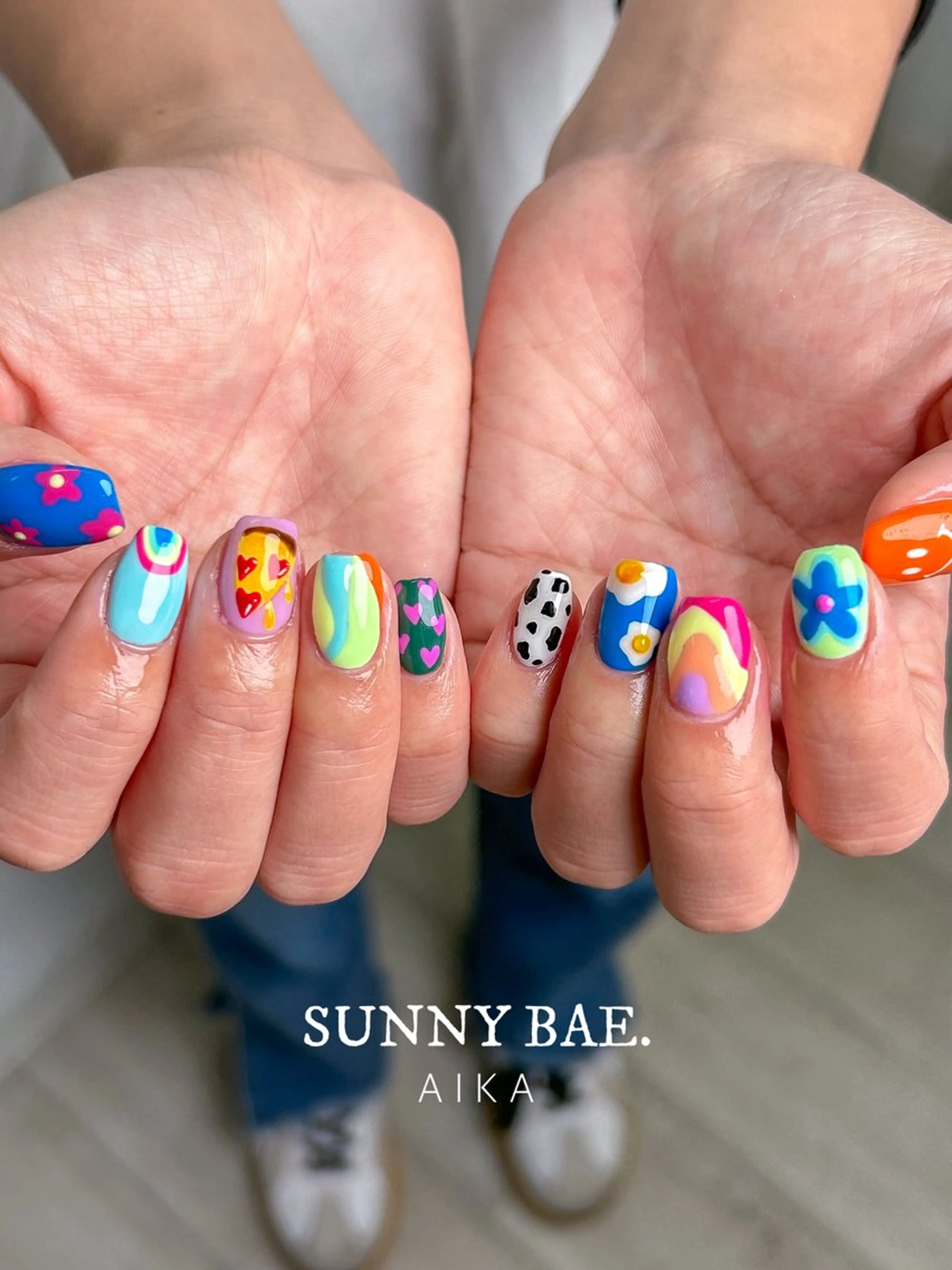ネイル アートネイル ジェルネイル 春ネイル Made By AIKAのネイルデザイン