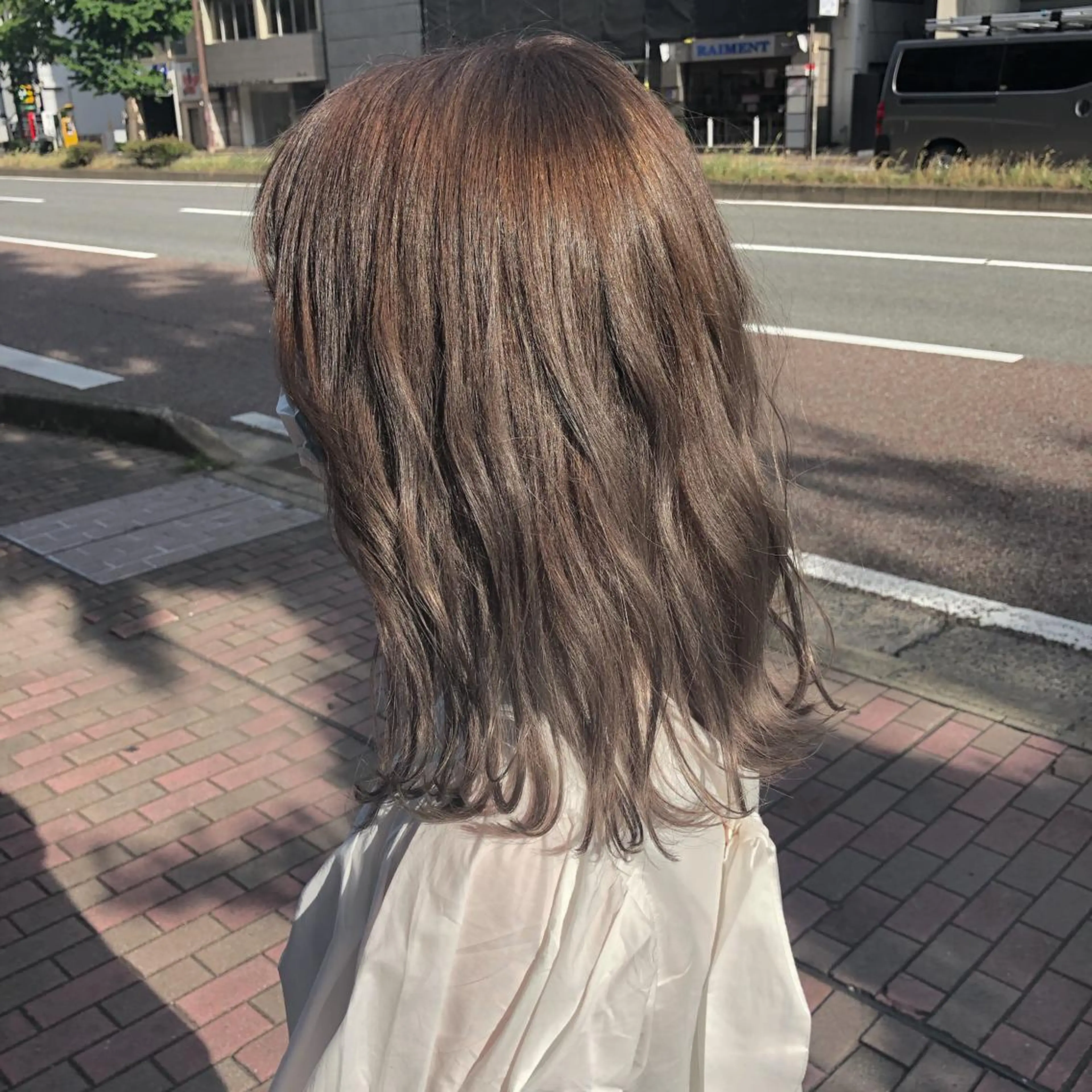 セミロング 朝重 康希のヘアスタイル