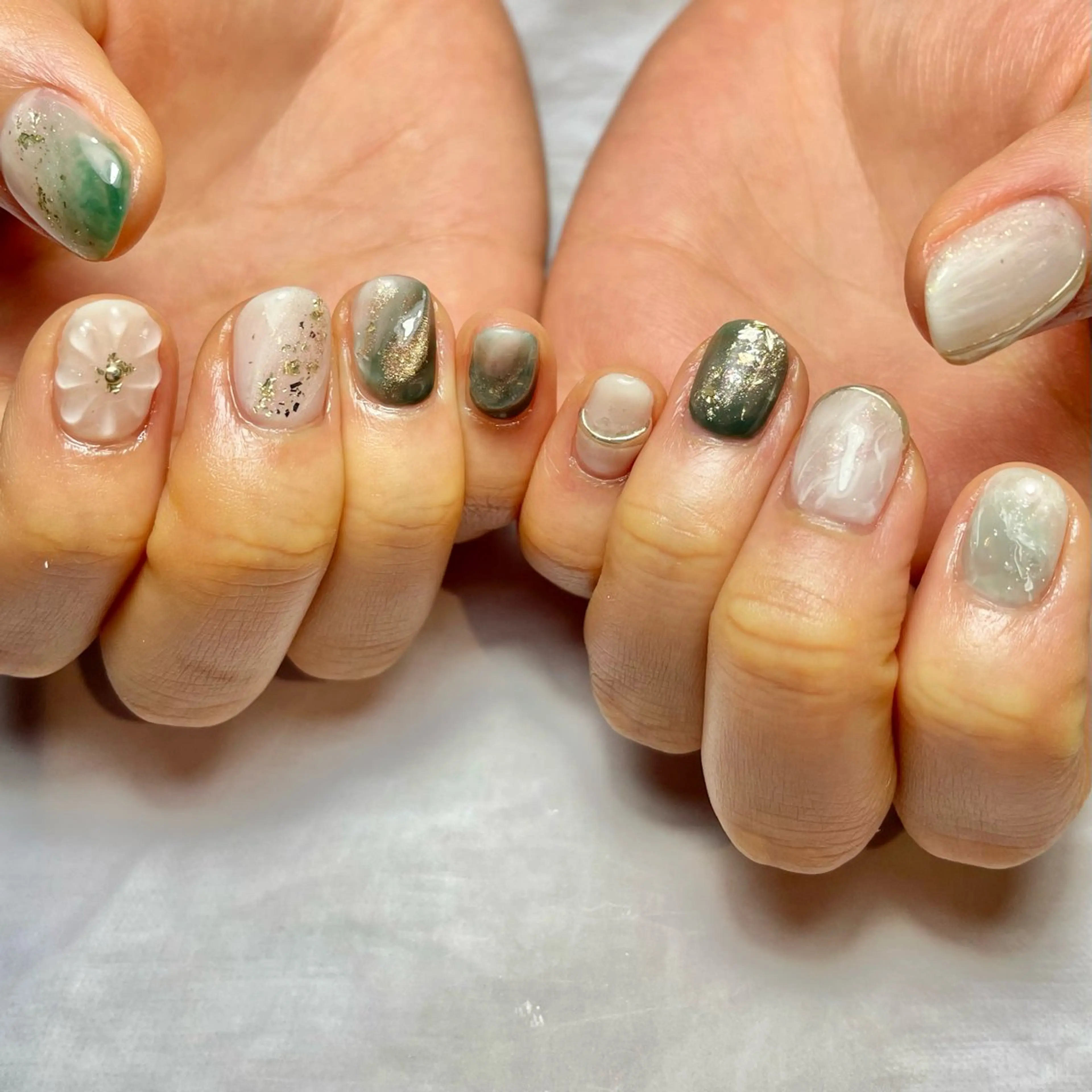 ネイル アートネイル ニュアンスネイル ハンドネイル Reflection marikoのネイルデザイン