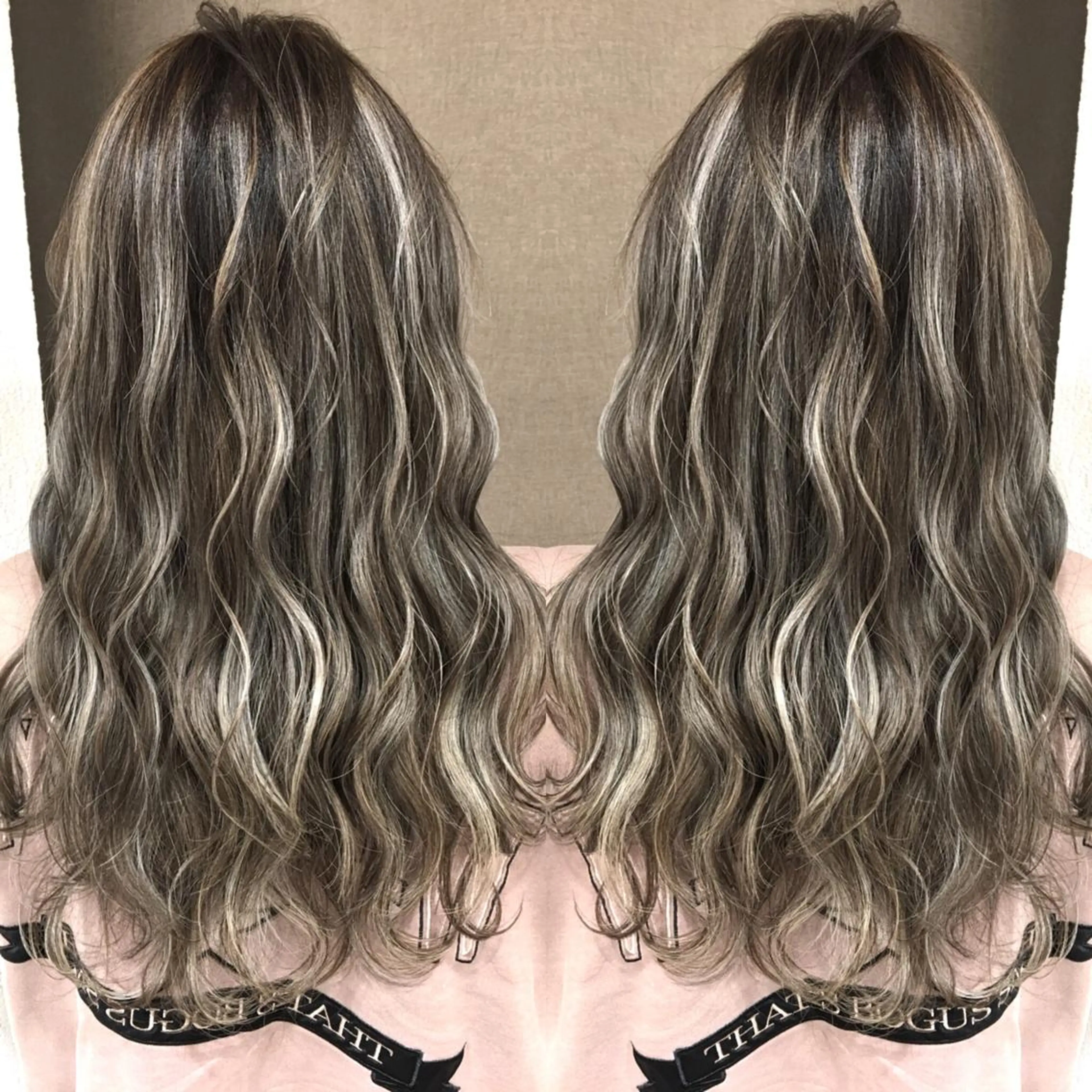 セミロング カラー ハイライトカラー 3Dハイライト ハイライト ヘアカラー トリートメント 井上 一平のヘアスタイル